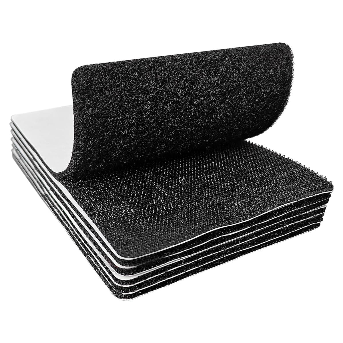 4x6 inch Hook and Loop Strips with Adhesive, Nylon Heavy Duty Hook and Loop Tape, Excellent Grip, Non-Adhesive, Interlocking Tape,for Sewing, Crafting,DIY,Wall Adhesive Strips - 6 Sets