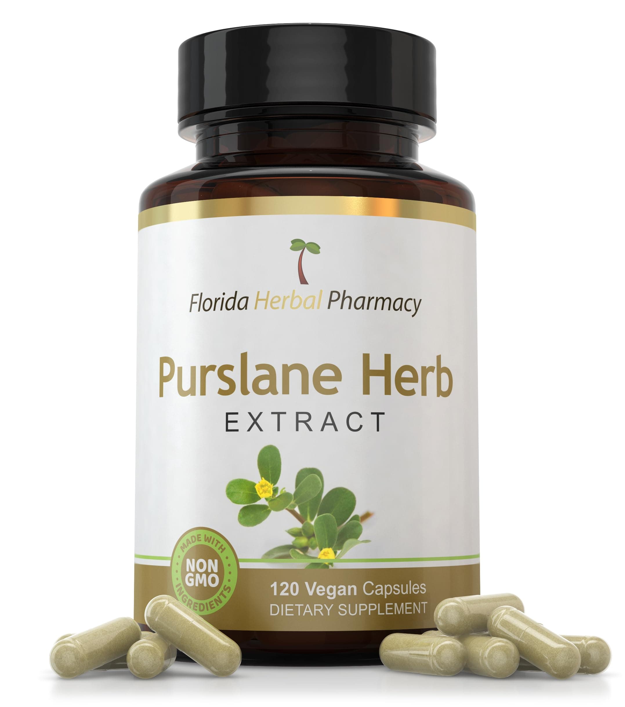 Florida Herbal Pharmacy, Purslane Herb Extract Supplement Capsules