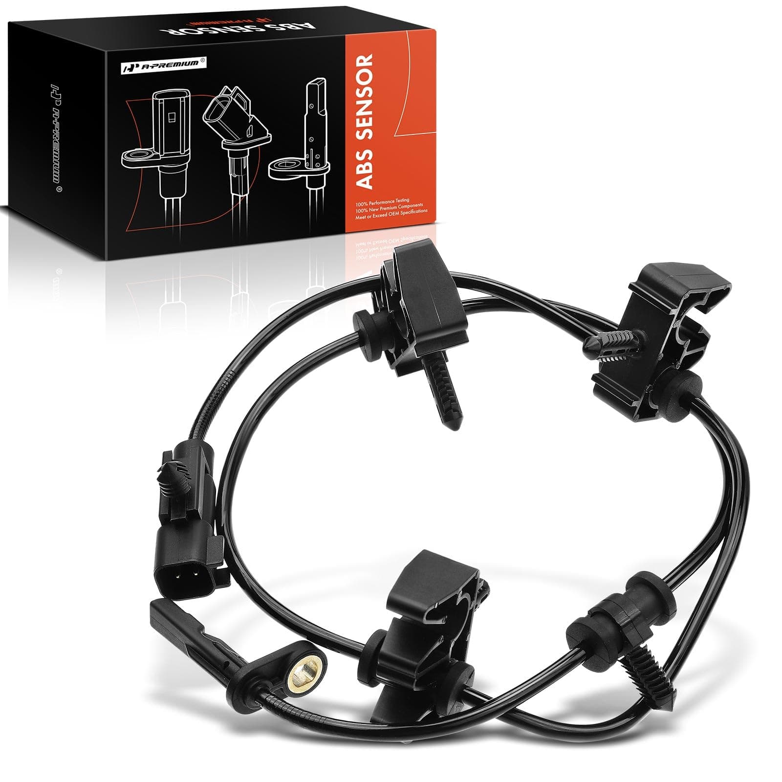 A-Premium Rear Left ABS Wheel Speed Sensor Compatible with Cadillac Models - SRX 2010 2011 2012 2013 2014 2015 2016 - Rear Left Driver Side, Replace# 15921850