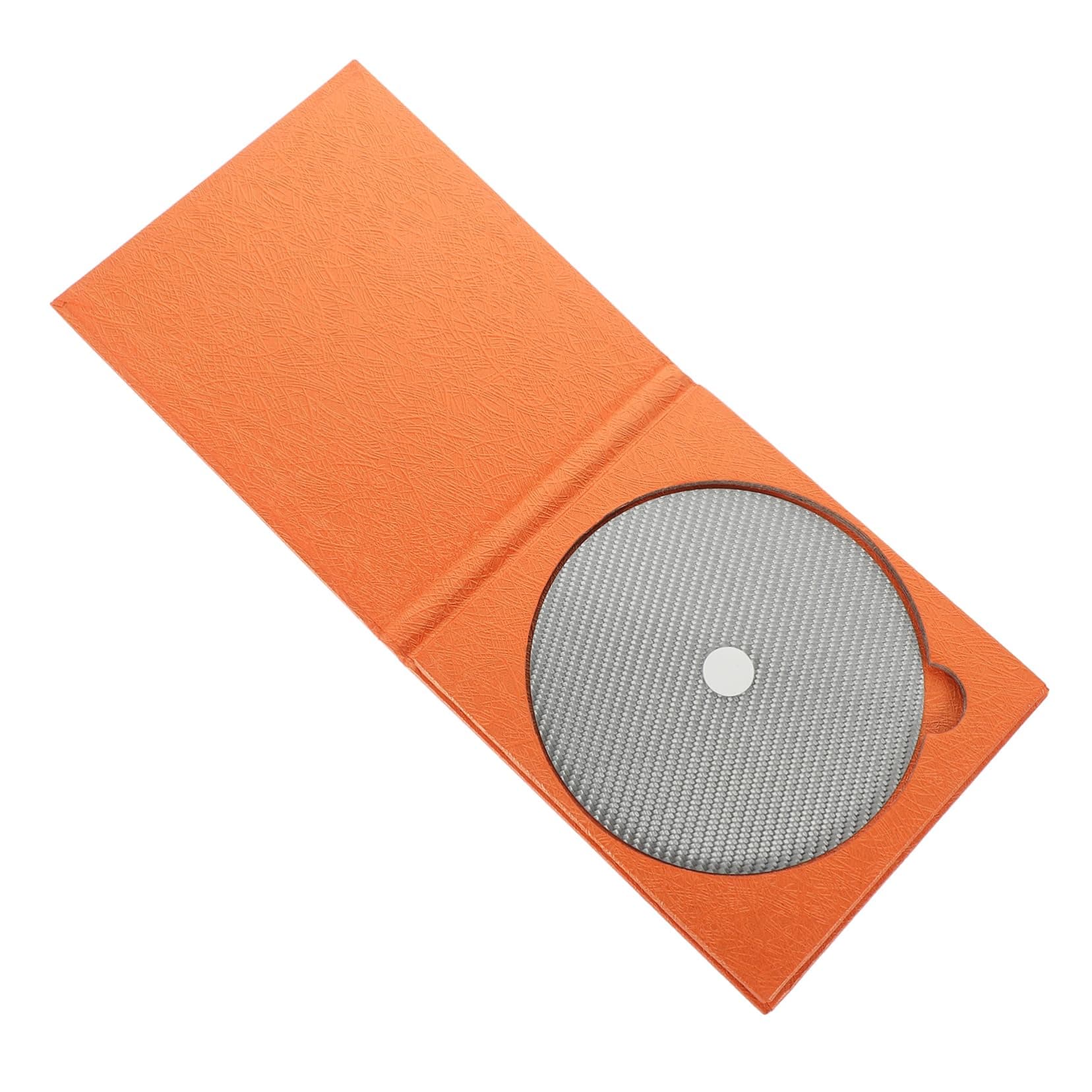 Cabilock CD Tuning Pad CD Dvd Player Stabilizer Tuning Pad for Cds Disc Tuning Pad Acrylic Turntable Mat Disc Stabilizer Mat CD Player Tuning Pad Accessories for White Carbon Fiber