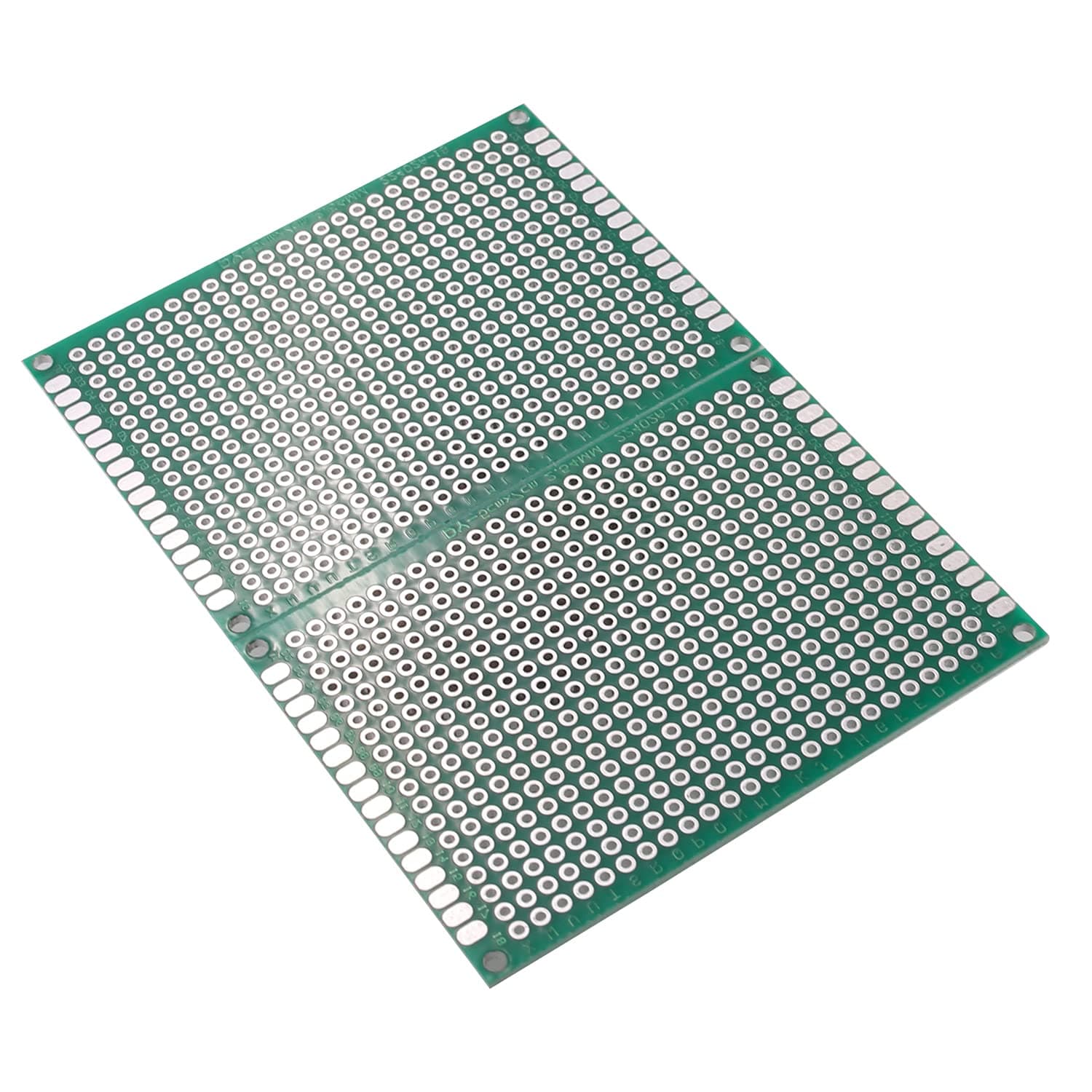 Heyiarbeit 10 Pcs 50 x 70mm PCB Double-Sided Prototyping Circuit Board, Universal Perforated Weld Circuit Protoboards for DIY Soldering Electronic Projects