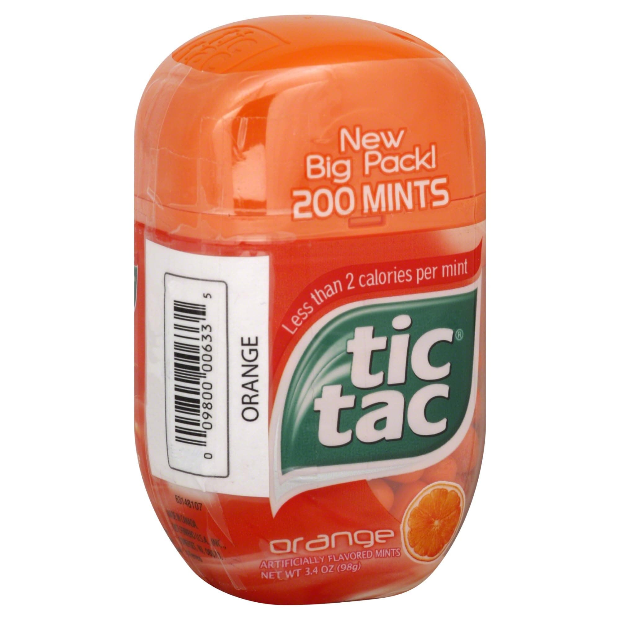 Tic Tac Mints, Orange Flavored Mints, 3.4 ounces, 200 Count(package may vary