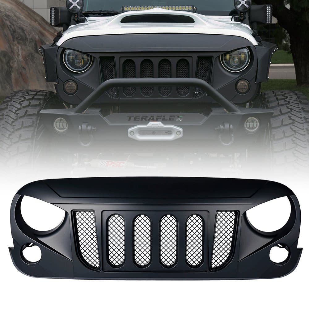 Xprite Front Matte Grille Grid Grill with Mesh