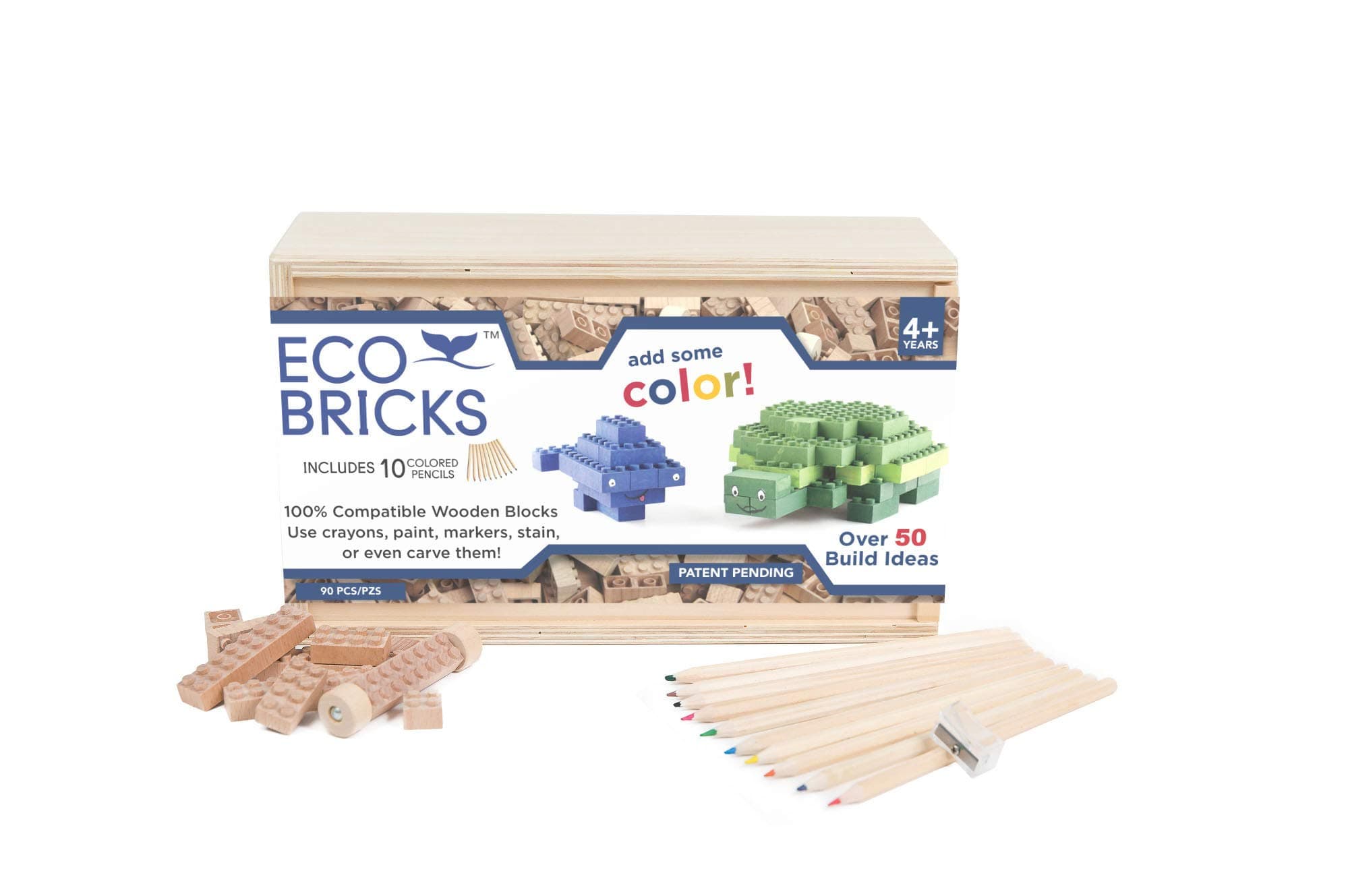 Once Kids Eco Bricks, 90 Piece