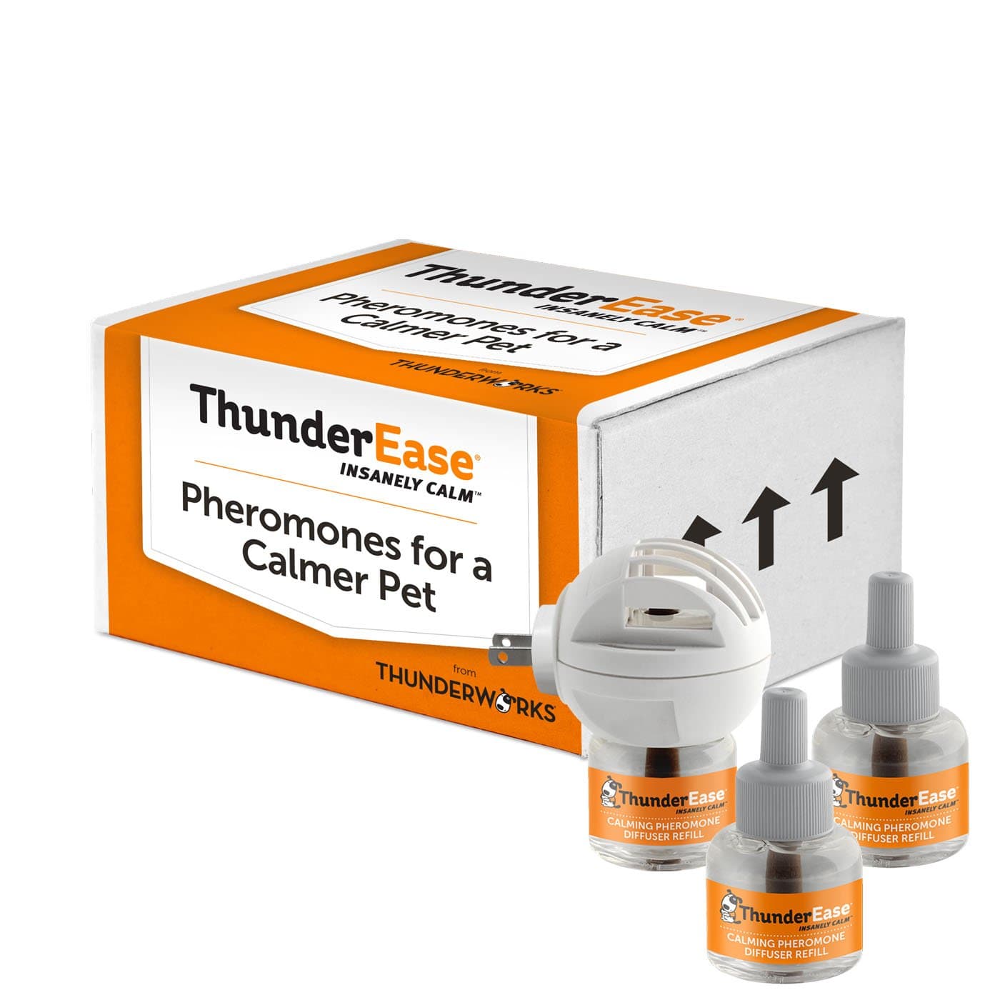Dog Calming Pheromone Diffuser Kit | Powered by ADAPTIL | Vet Recommended to Relieve Separation Anxiety, Stress Barking and Chewing, and Fear of Fireworks & Thunderstorms (90 Day Supply)
