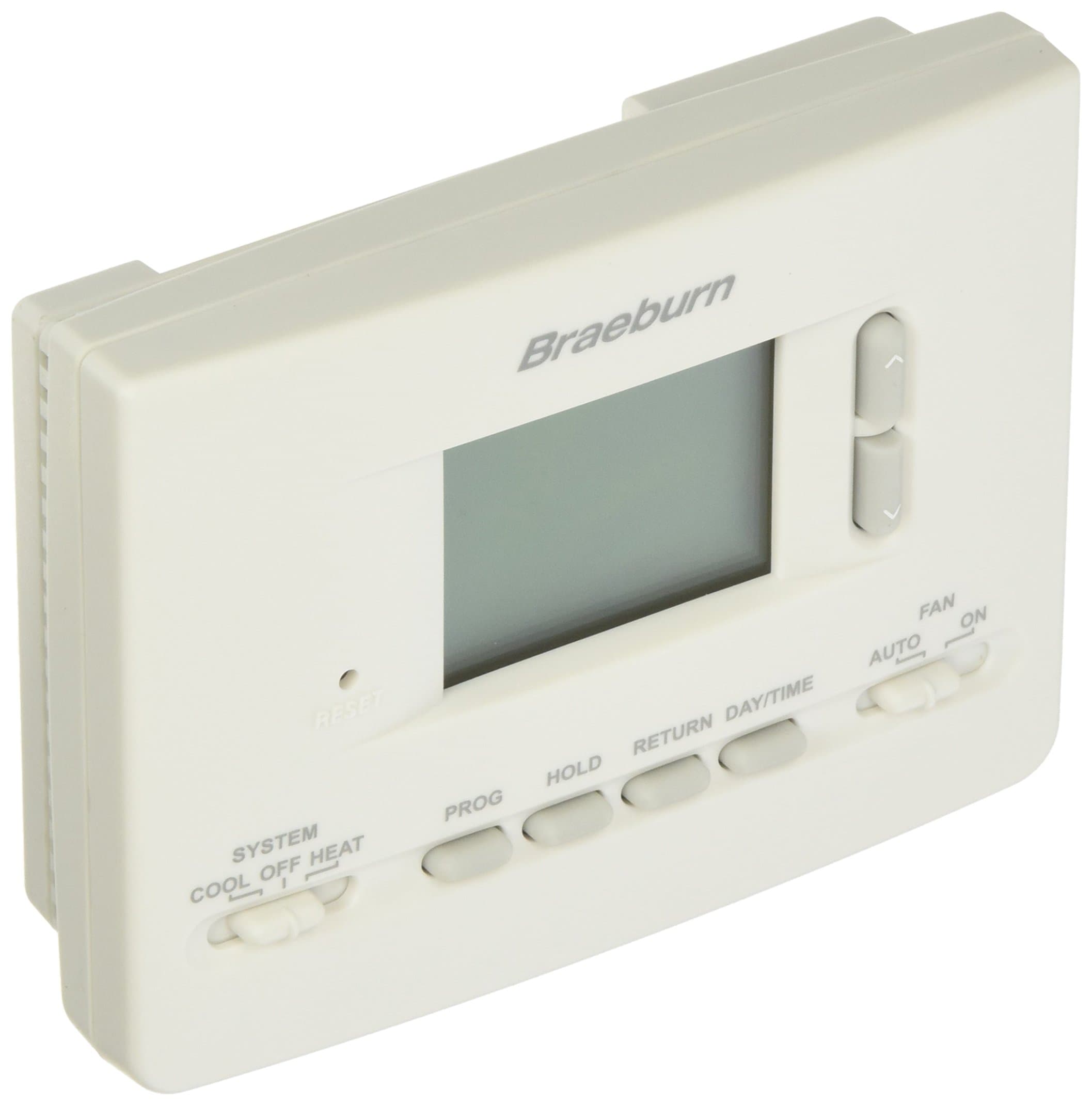 Braeburn 2020NC Digital 5/2 Programmable Thermostat with 2 Square Inch Area Dis, White