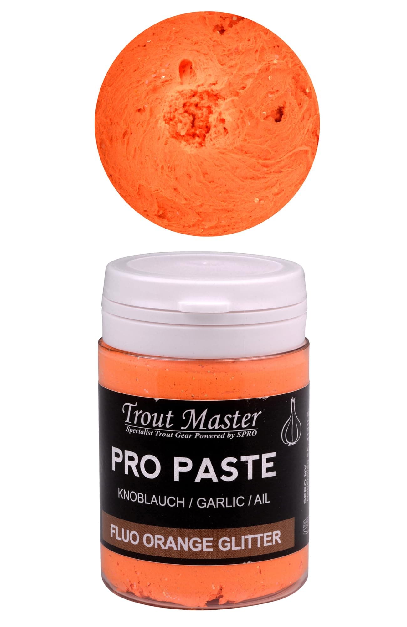 SproTrout Master Pro Paste Trout Dough Fluo Orange Glitter