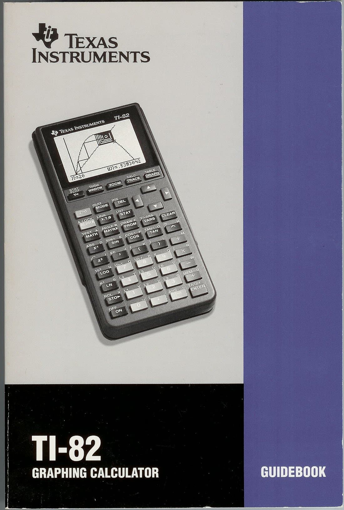 TI-85 Graphing Calculator Guidebook Paperback – 1 Jan. 1993