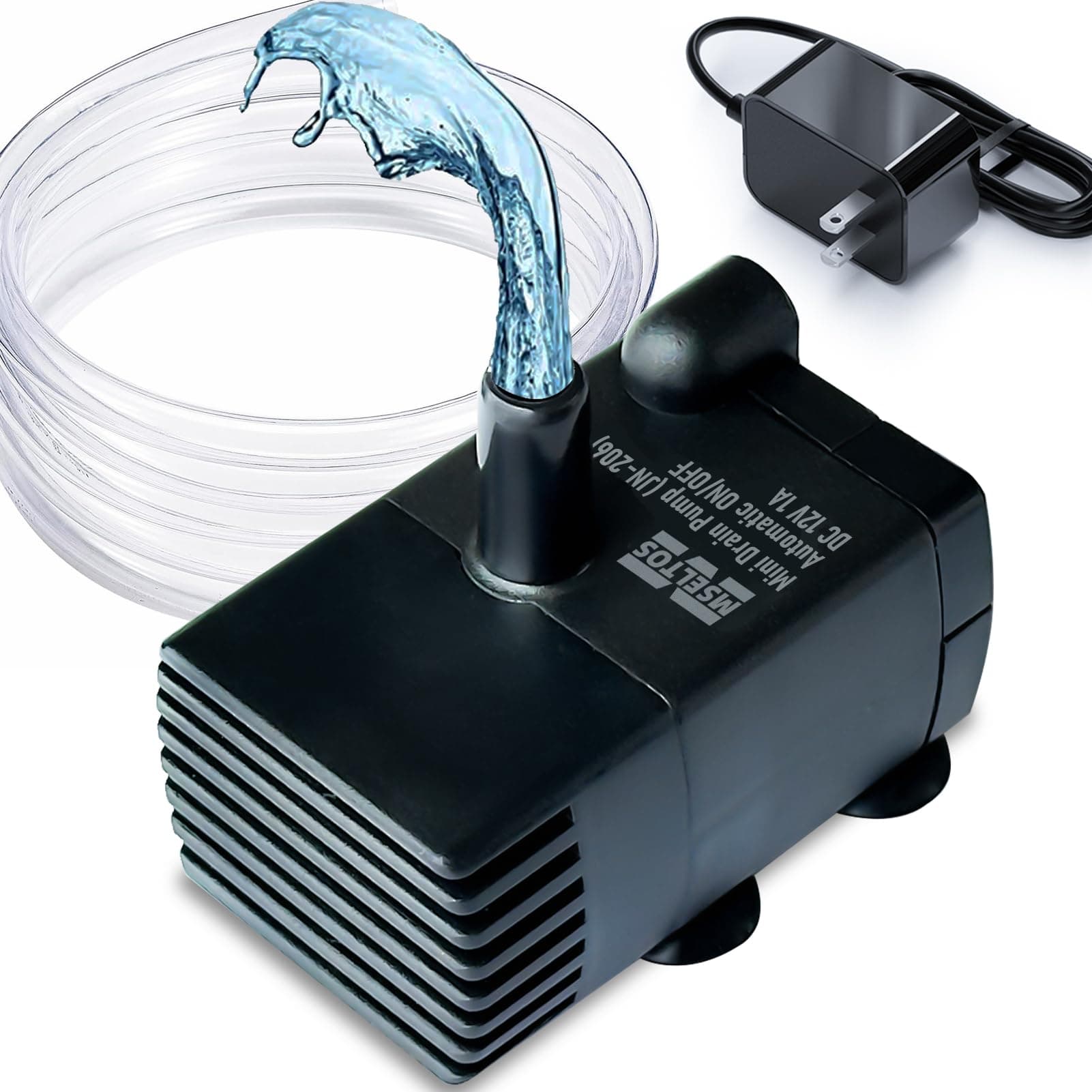 Automatic Small Sump Pump with Water Sensor, 8 FT Lift 70 GPH 115V/230V Mini Condensate Pump with Float Switch, Water Removal for Dehumidifier, Air Conditioner, Ice Maker, Basement, Auto On Off