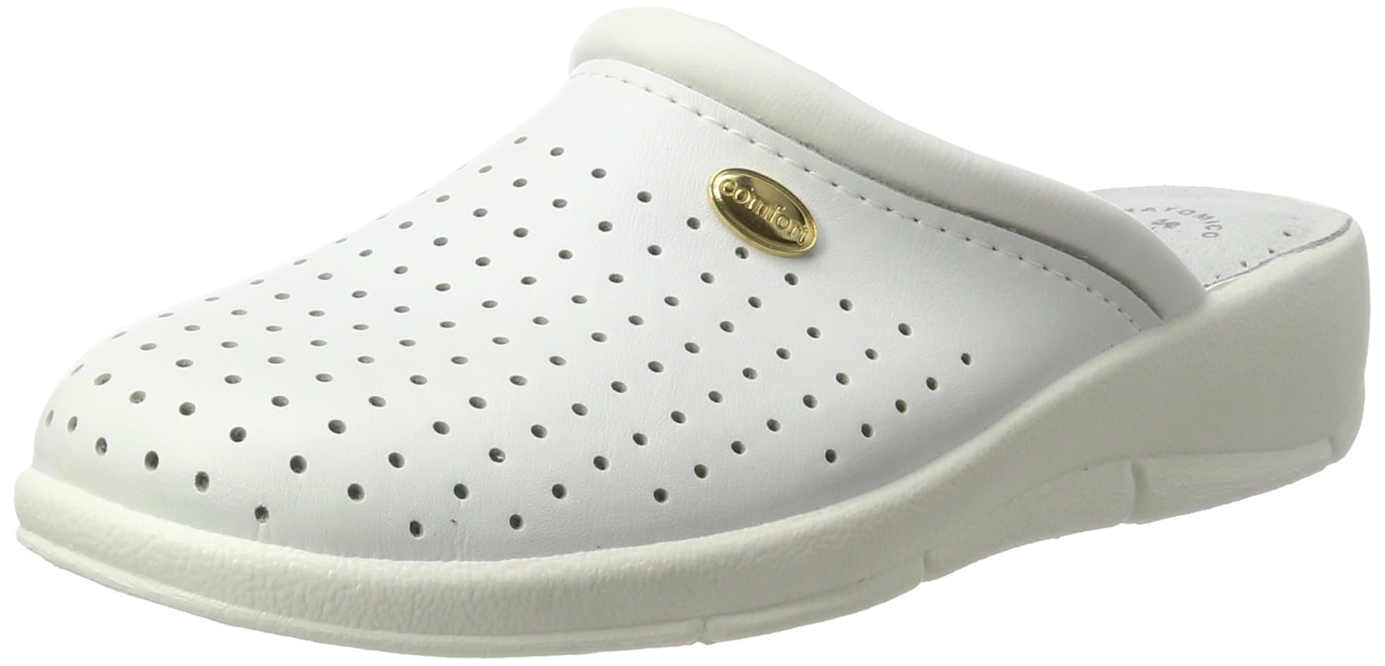 DekSan Malo value Nursing Clogs with perforations - White - UK 8