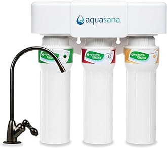 Aquasana 3-Stage Max Flow Claryum Under Sink Water Filter System - Kitchen Counter Claryum Filtration - Filters 99% Of Chlorine - Oil-Rubbed Bronze Faucet - ‎AQ-5300+.62