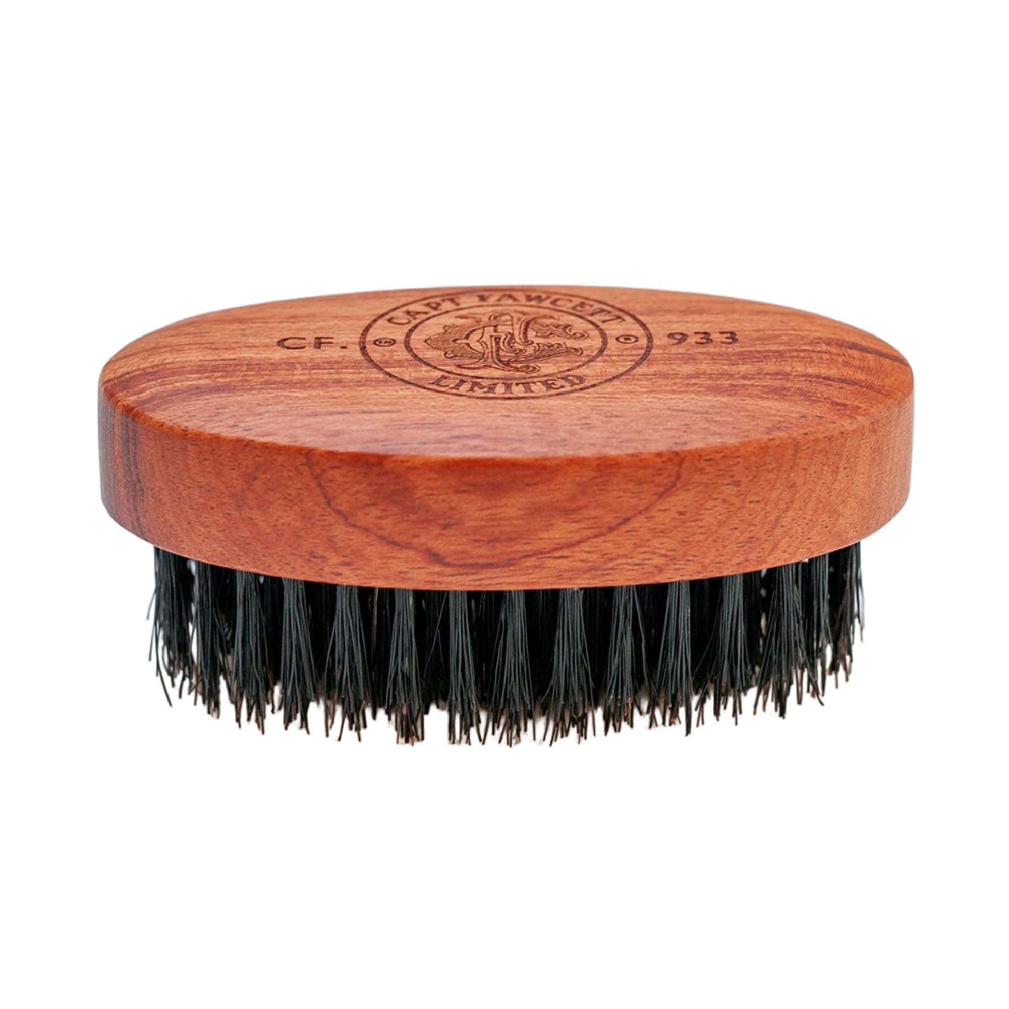 Wild Boar Bristle Beard Brush CF.933 – Handcrafted Solid Wood Brush with Stiff Natural Bristles for Detangling, Styling & Even Oil Distribution