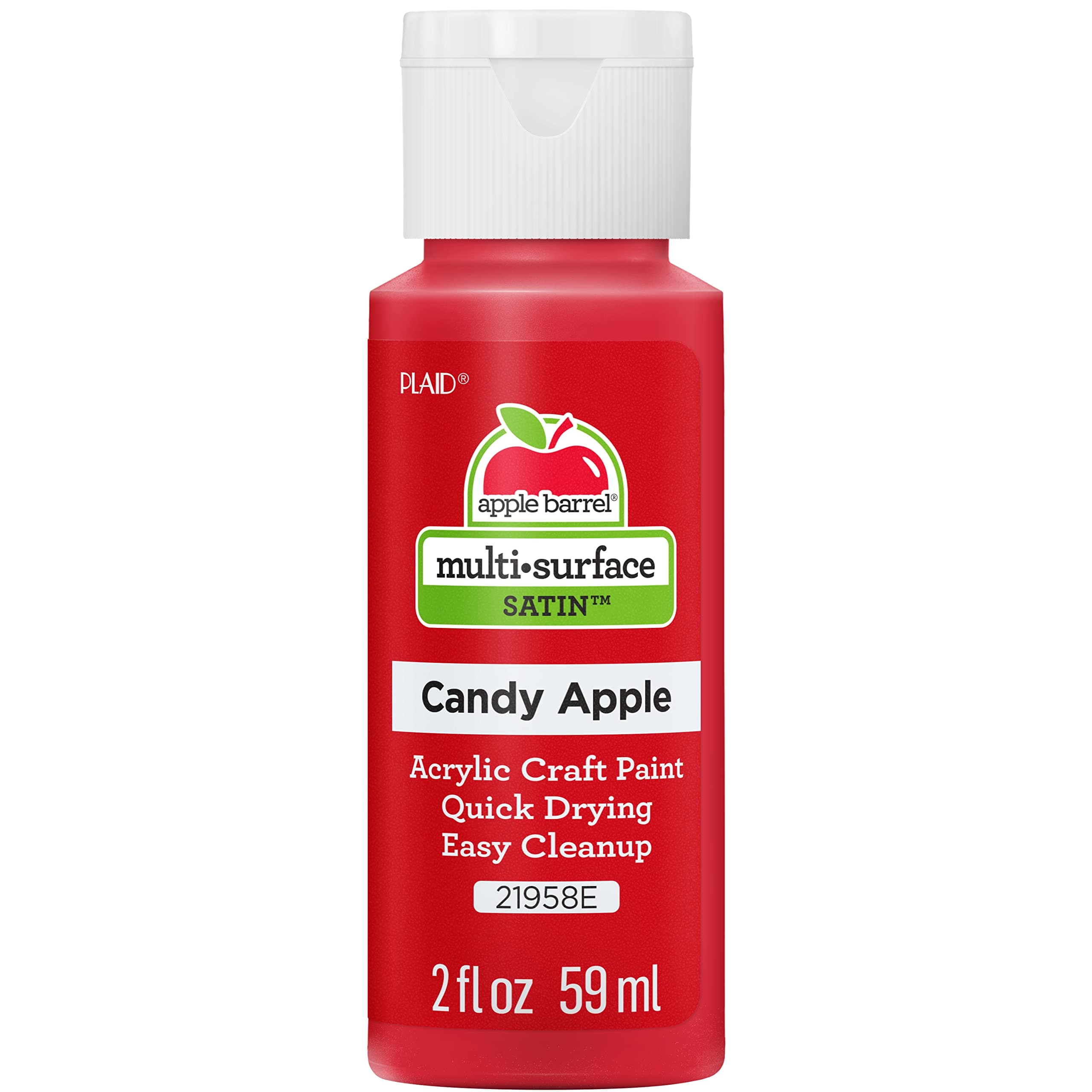 Apple Barrel Acrylic Paint, Candy Apple, 2oz