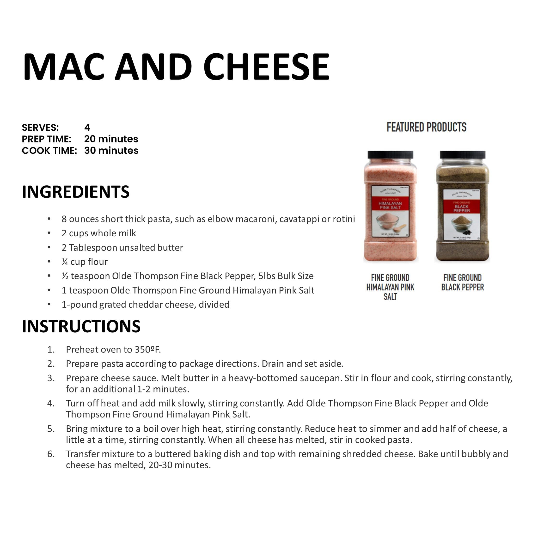 Olde Thompson Fine Black Pepper, 5lbs Bulk Size