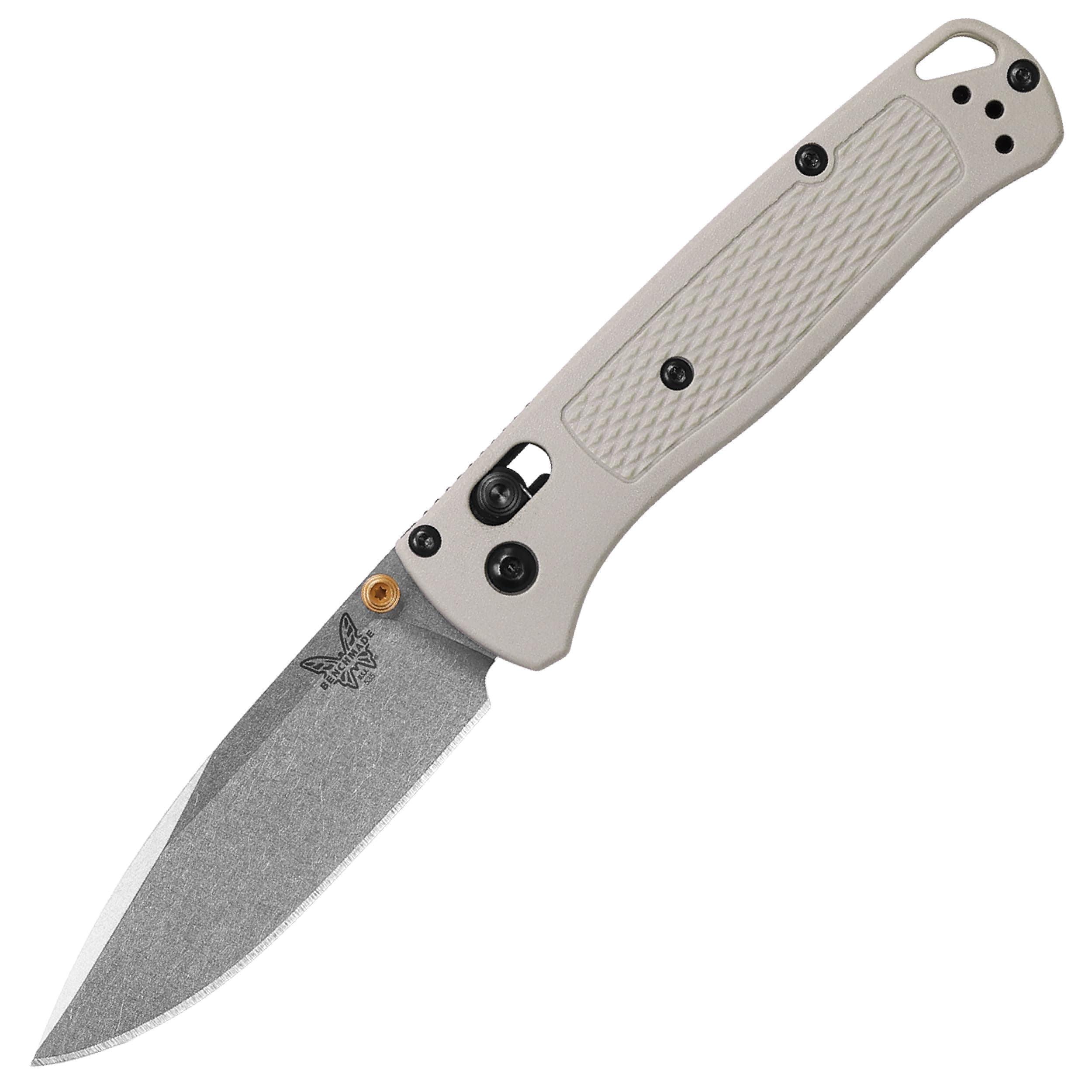 Bugout Outdoor EDC Folding Knife, Slim, Lightweight, Plain Edge, Drop-Point Blade, CPM-S30V Stainless Steel (58-60HRC), Grivory Handle (535-12)