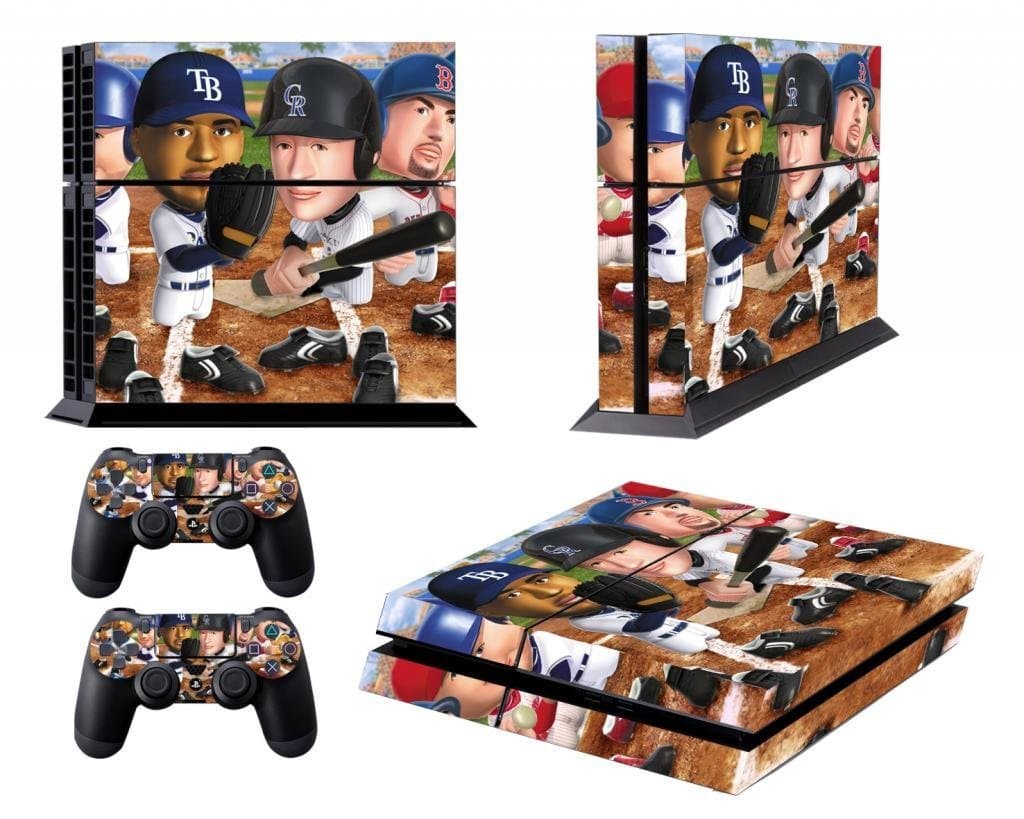 Designer Skin for PS4 Playstation 4 Console + Dualshock Controller Decals Baseball