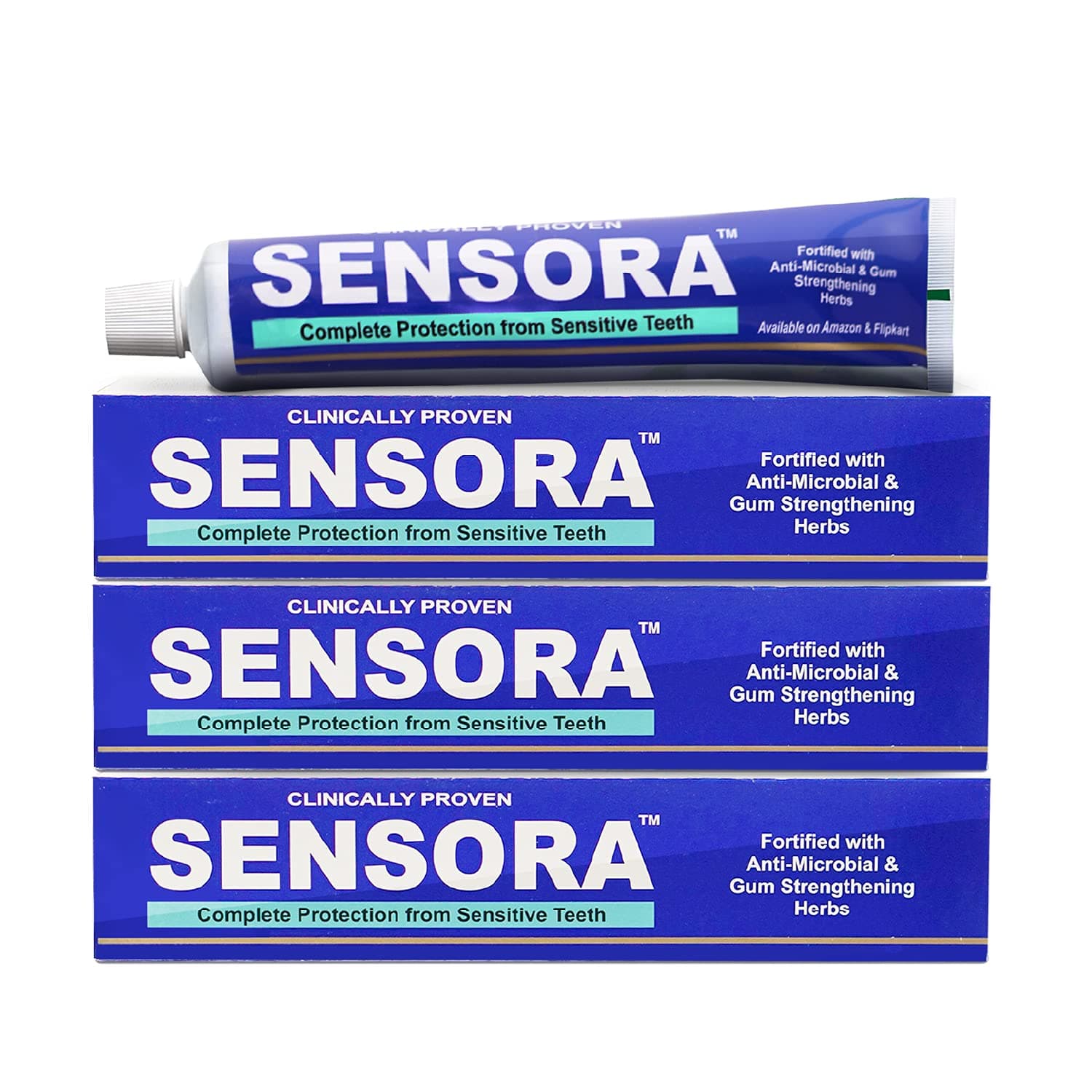 Sensitivity Relief Toothpaste with Rapid Relief Formula | Herbal Ingredients | Ideal for Sensitive Teeth |Pack of 3