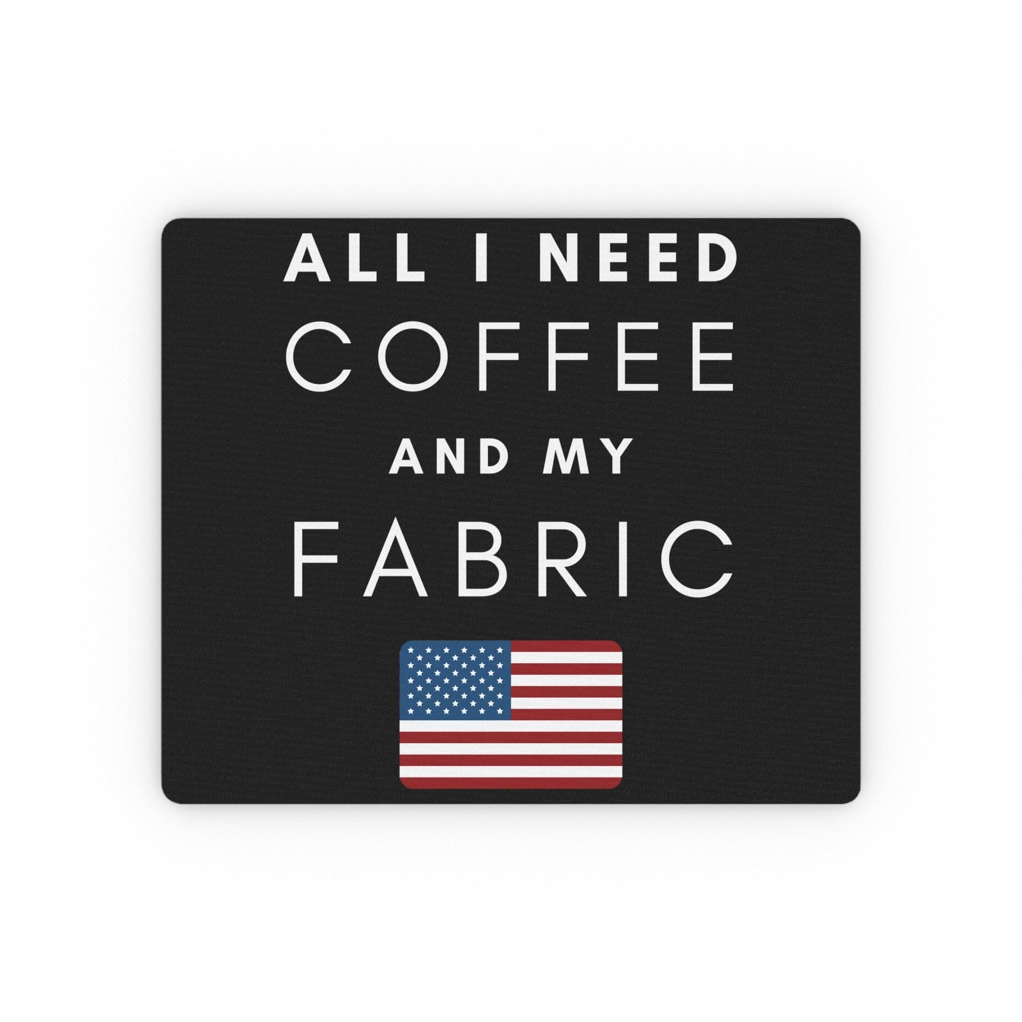 Humorous Coffee and My Fabric Puns Hilarious Cross Stitching Rectangular Mouse Pad 9.3″ x 7.8" / Rectangle