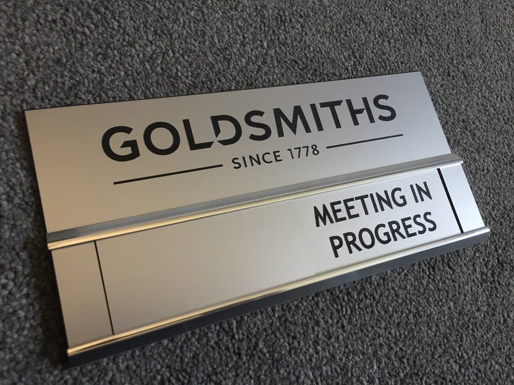 Sliding Sign with Header Sign Attached - Featuring Your Logo