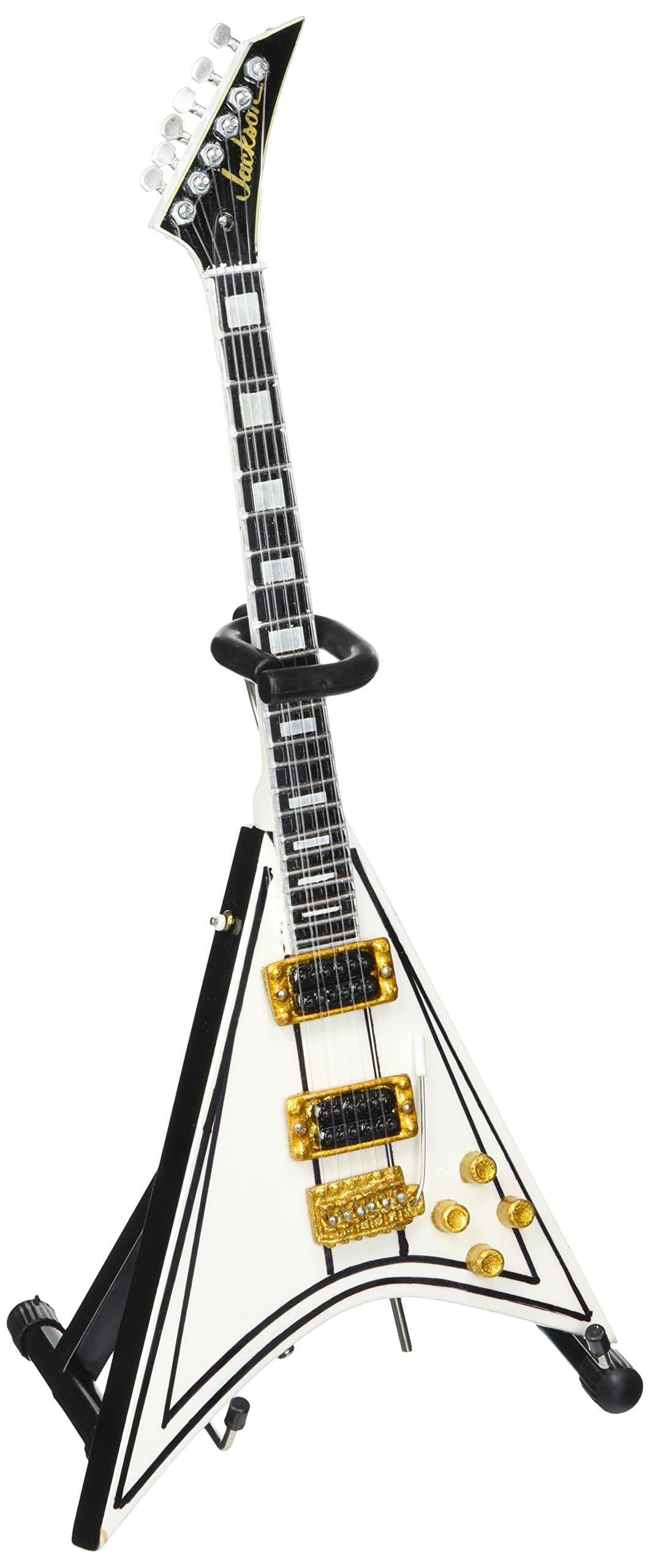 RR-086 Randy Rhoads White Flying V Mini Guitar