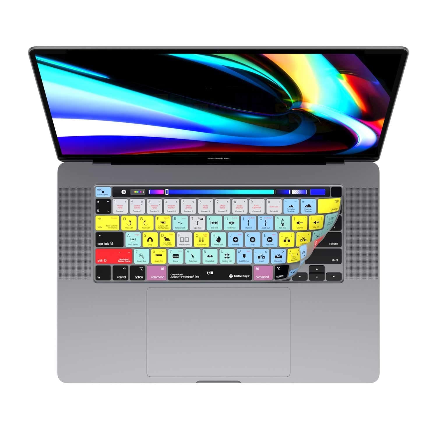 Adobe Premiere Keyboard Covers for MacBook Pro 13" & 16" MacBook Pro 2020+. (Will not fit Other MacBook Models)