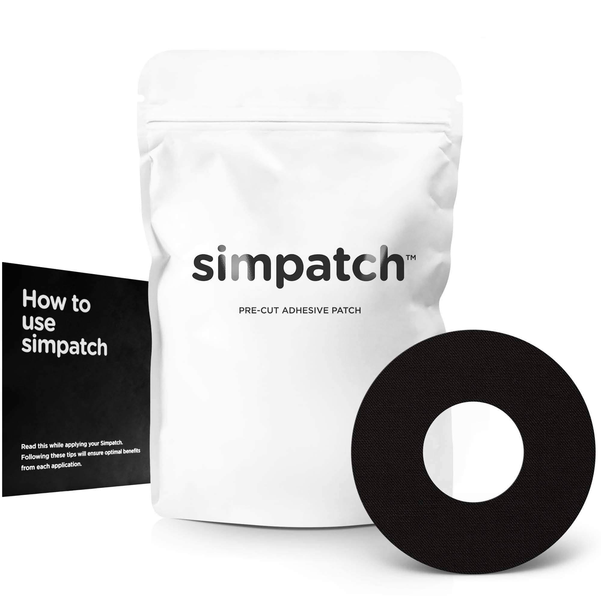 SIMPATCH Adhesive Patch - Pack of 30 - Multiple Colors Available (Black)