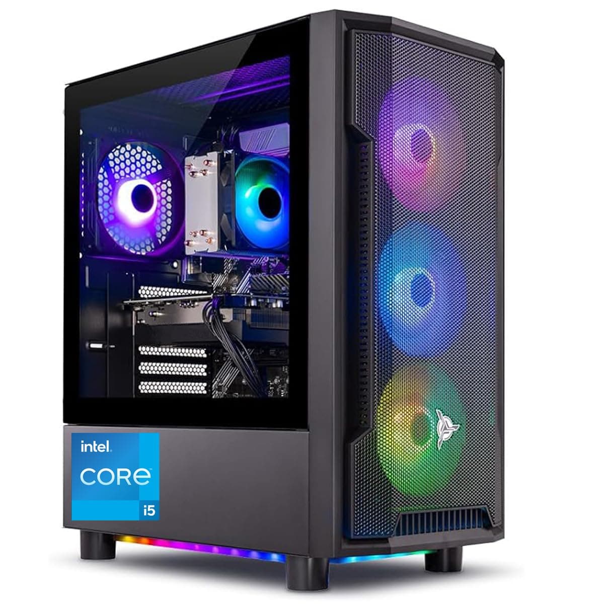Skytech Gaming Shadow Desktop PC, Intel i5 13400F 2.5 GHz (4.6GHz), NVIDIA RTX 4060 8GB, 2TB NVMe SSD, 32GB DDR5 RAM 5200 RGB, 650W Gold PSU, Wi-Fi, Win 11