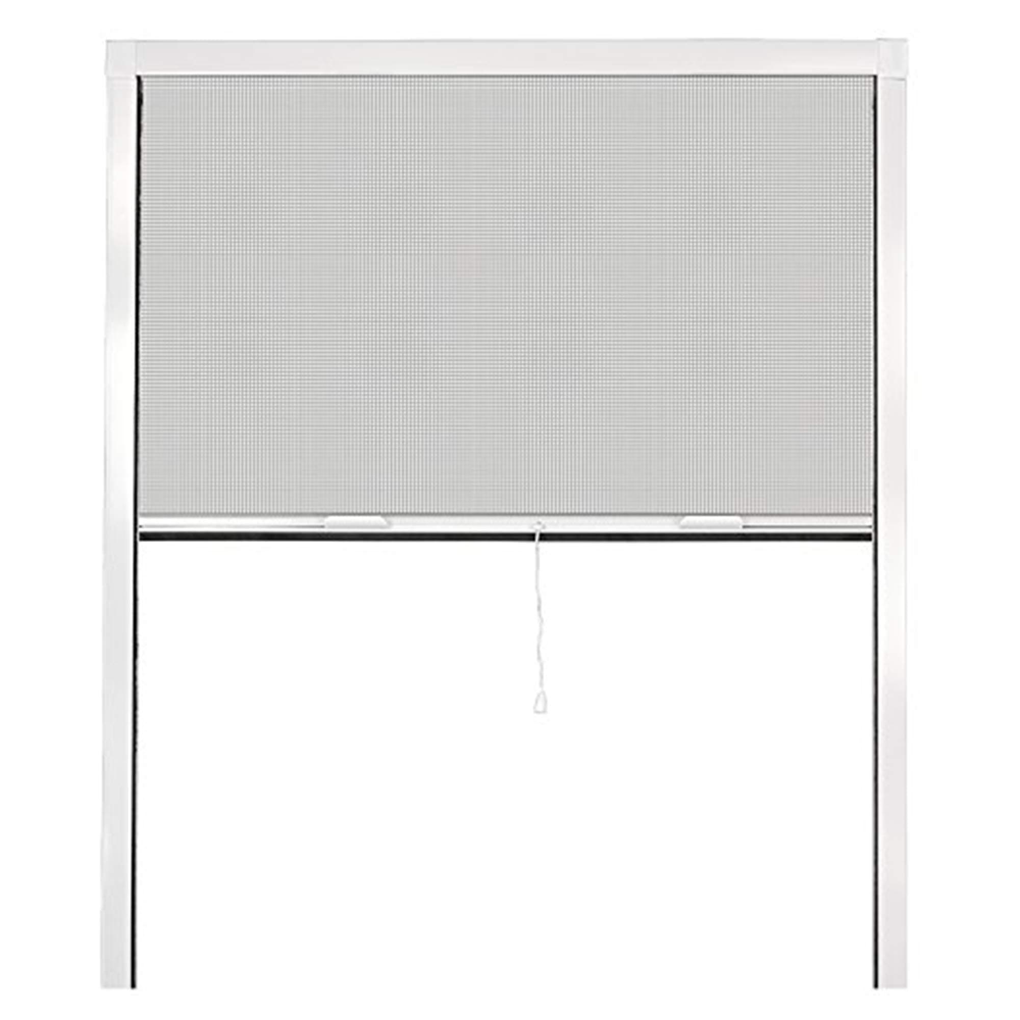 PALMATMosquito Insect Net for Windows Prevents Bug Infestations Adjustable Flyscreen ((100 X 140 X 5) cm, White)