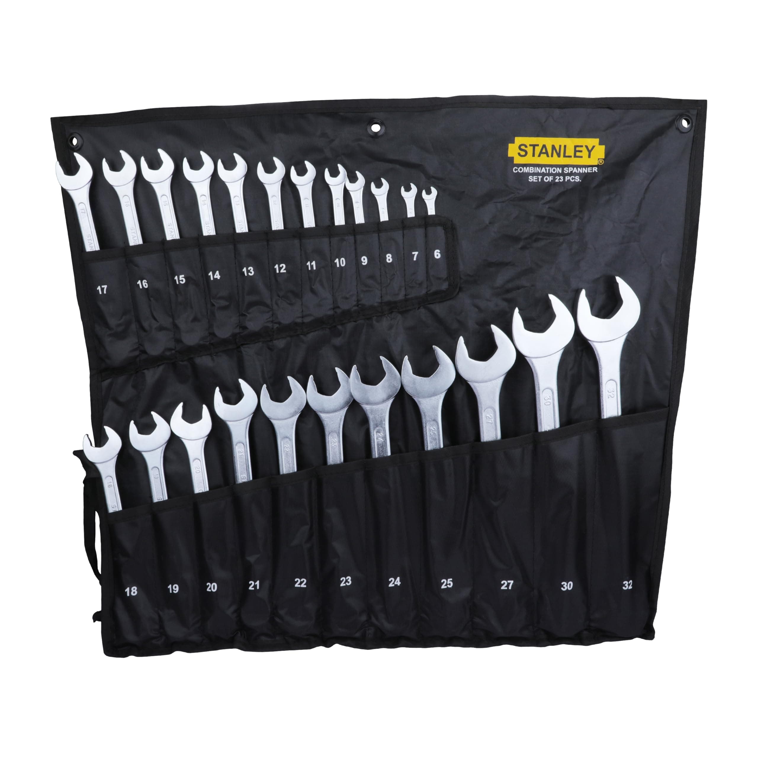Stanley 70-965E Chrome Vanadium Steel Combination Spanner Set with Maxi-Drive system (23-Pieces)