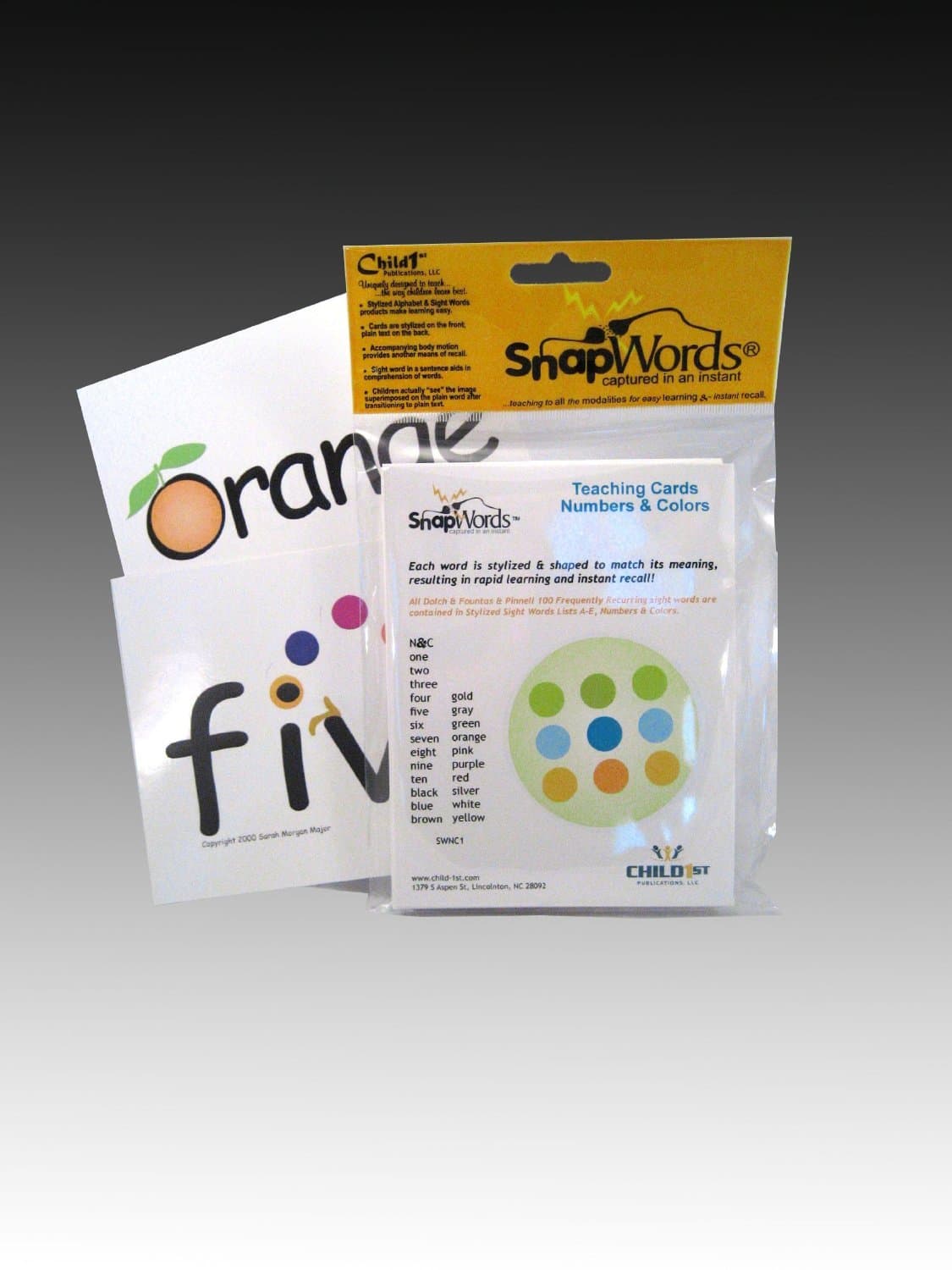 SnapWords Numbers & Colors Teaching Cards