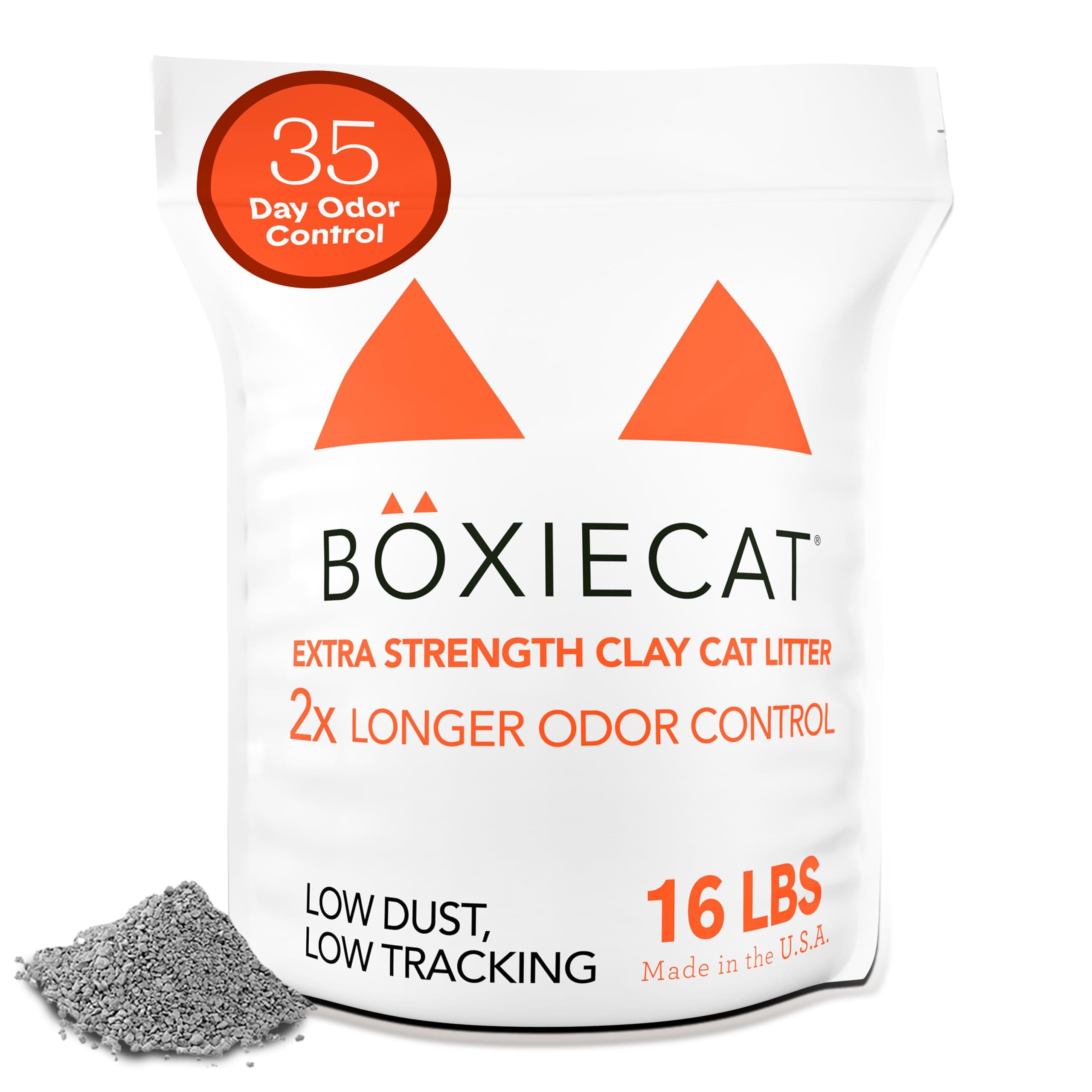 Boxie Extra Strength 35 Day Odor Control Clumping Clay Cat & Kitty Litter