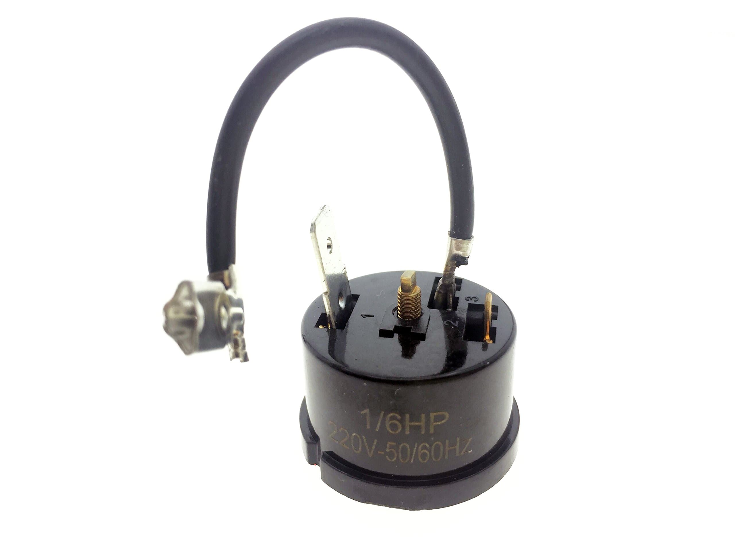 YXQ 6Pcs Round Compressor Overload Thermal Protector Relay Starter for 1/6 HP 220V 125W Refrigerator