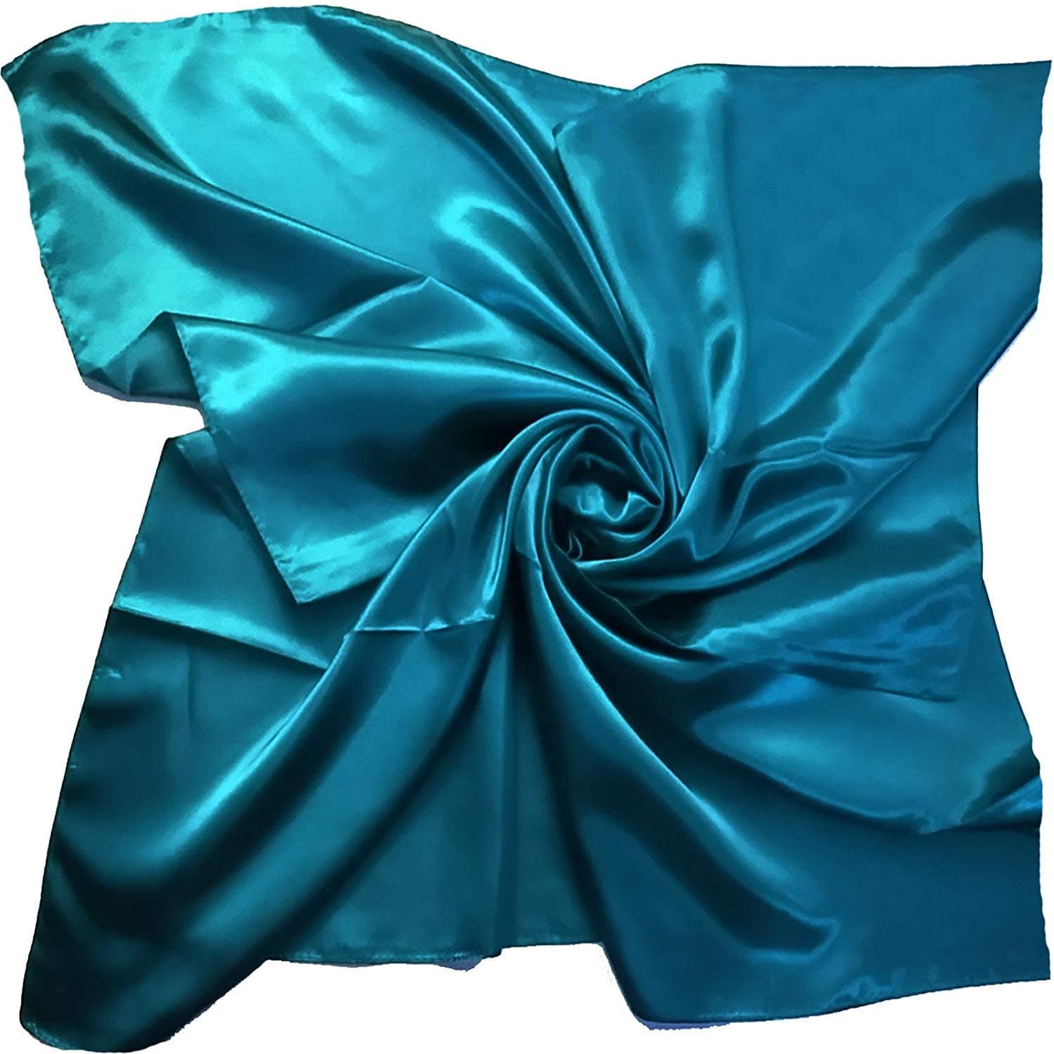 Satin Silk Large 90 cm X 90 cm Square Plain Nautical Head Neck Scarf Wrap 28 Colours SACL CLOTHING