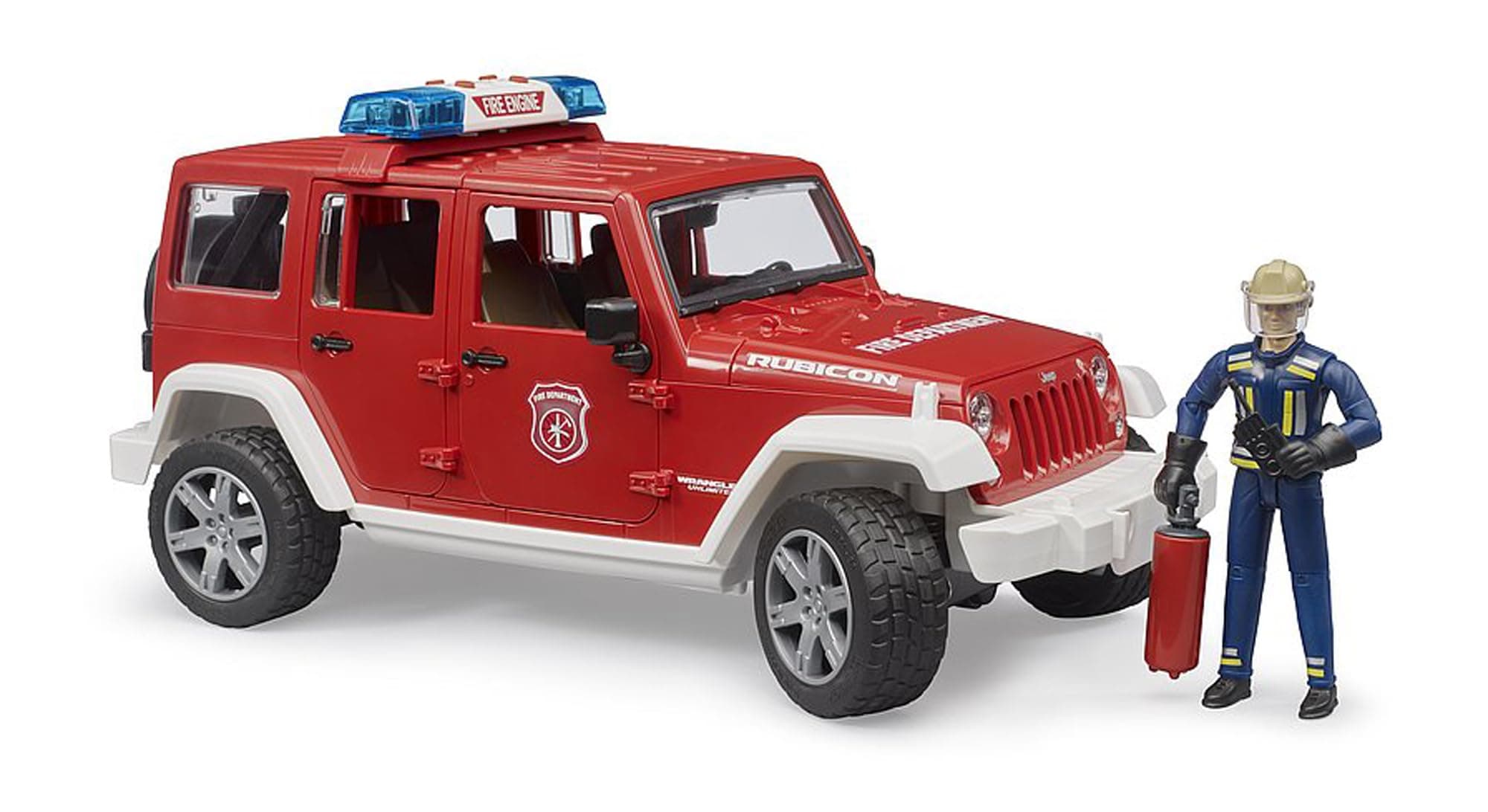 Jeep Rubicon fire Vehicle w Fireman