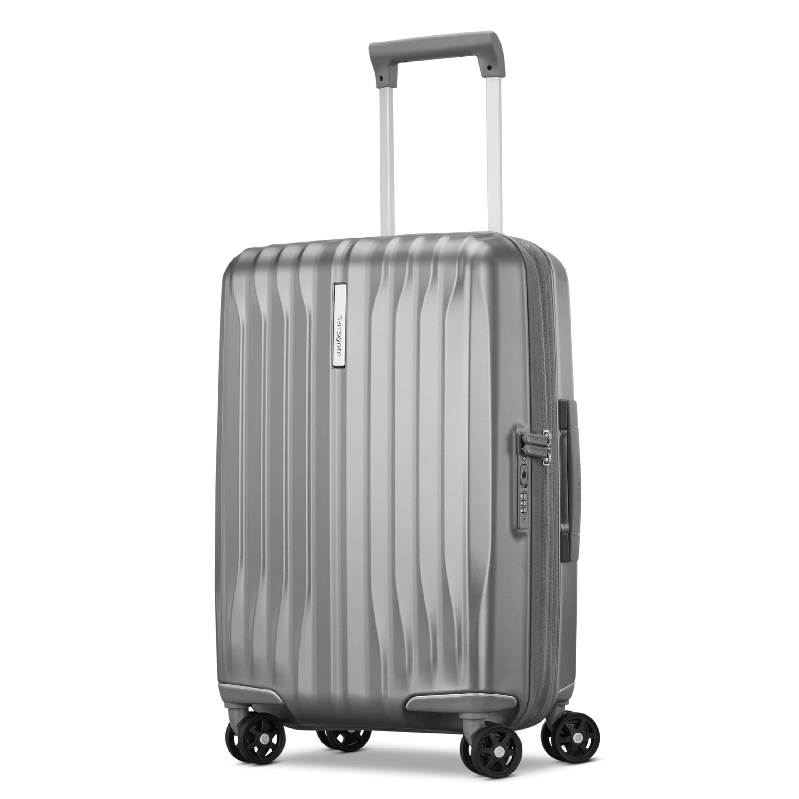 Samsonite Uplift Hardside Spinner Suitcase, 22" Expandable, Polycarbonate (PC), 2 Handles, 4 Wheels, Water Resistant, Solid Pattern, Eco-friendly Recyclex Interior
