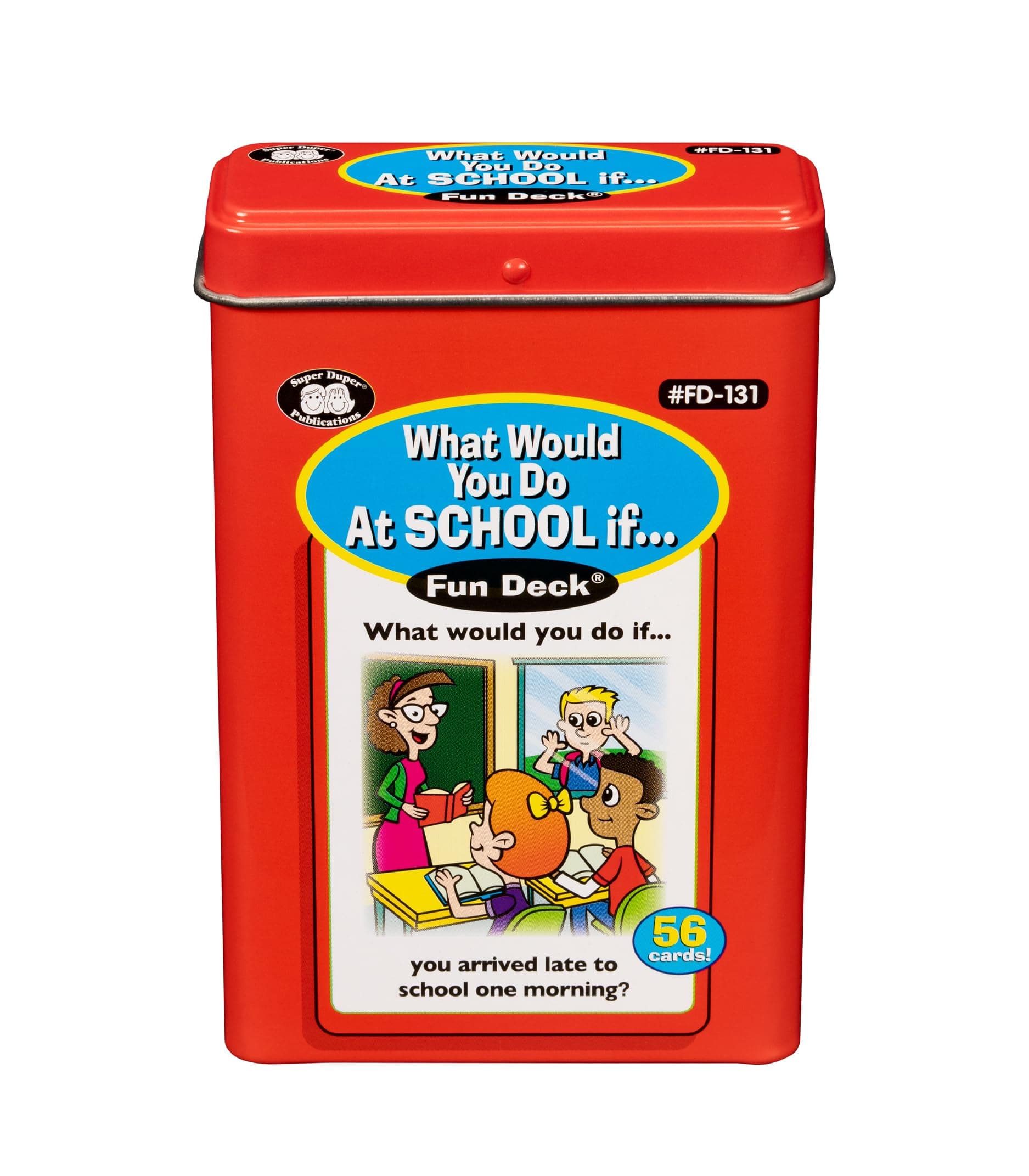 What Would You Do At School If. Fun Deck cards - Super Duper Educational Learning Toy for Kids