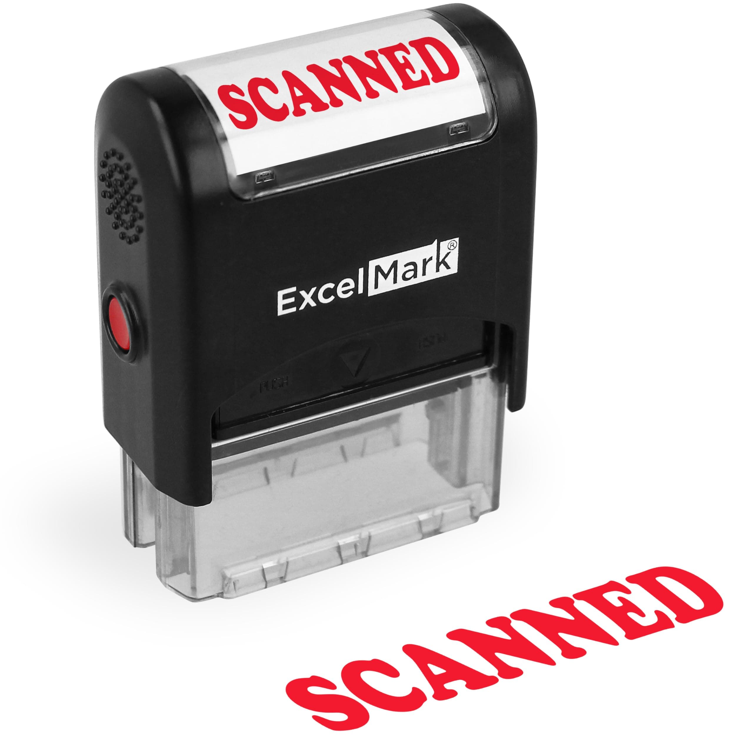 ExcelMark Scanned Stamp - Self Ink - Red Ink