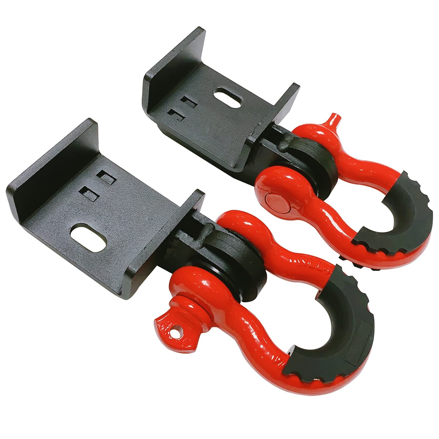 Front Demon Tow Hook Bracket with 3/4 inch Shackles Fit for Toyota Tacoma 2009-2021 Demon Shackle Mount