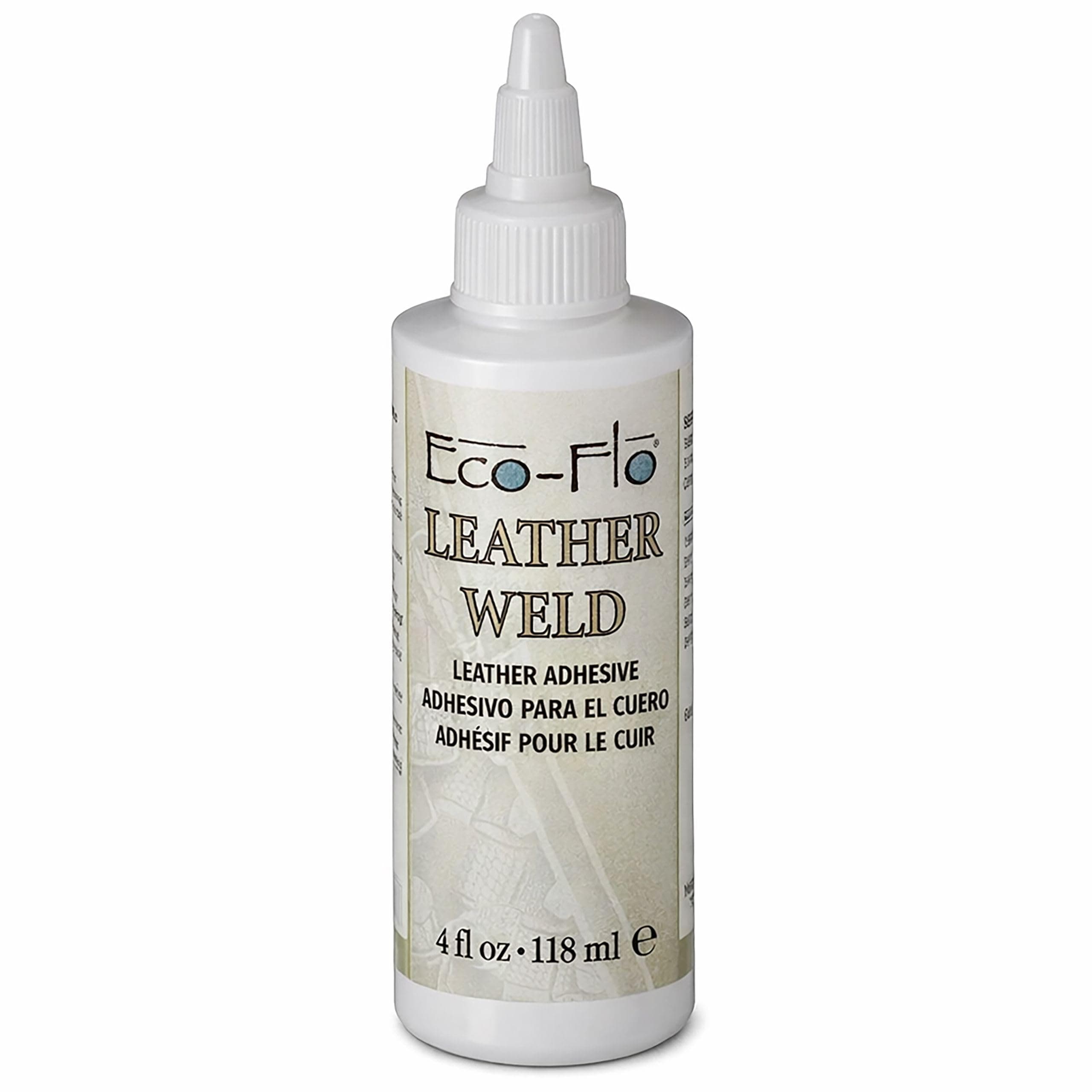 Tandy Leather Eco-Flo Leather Weld Adhesive - Water-Based Quick Tack Glue for Bags, Belts, Shoes, and Craft Projects - Smooth Spread Formula - 4 fl oz