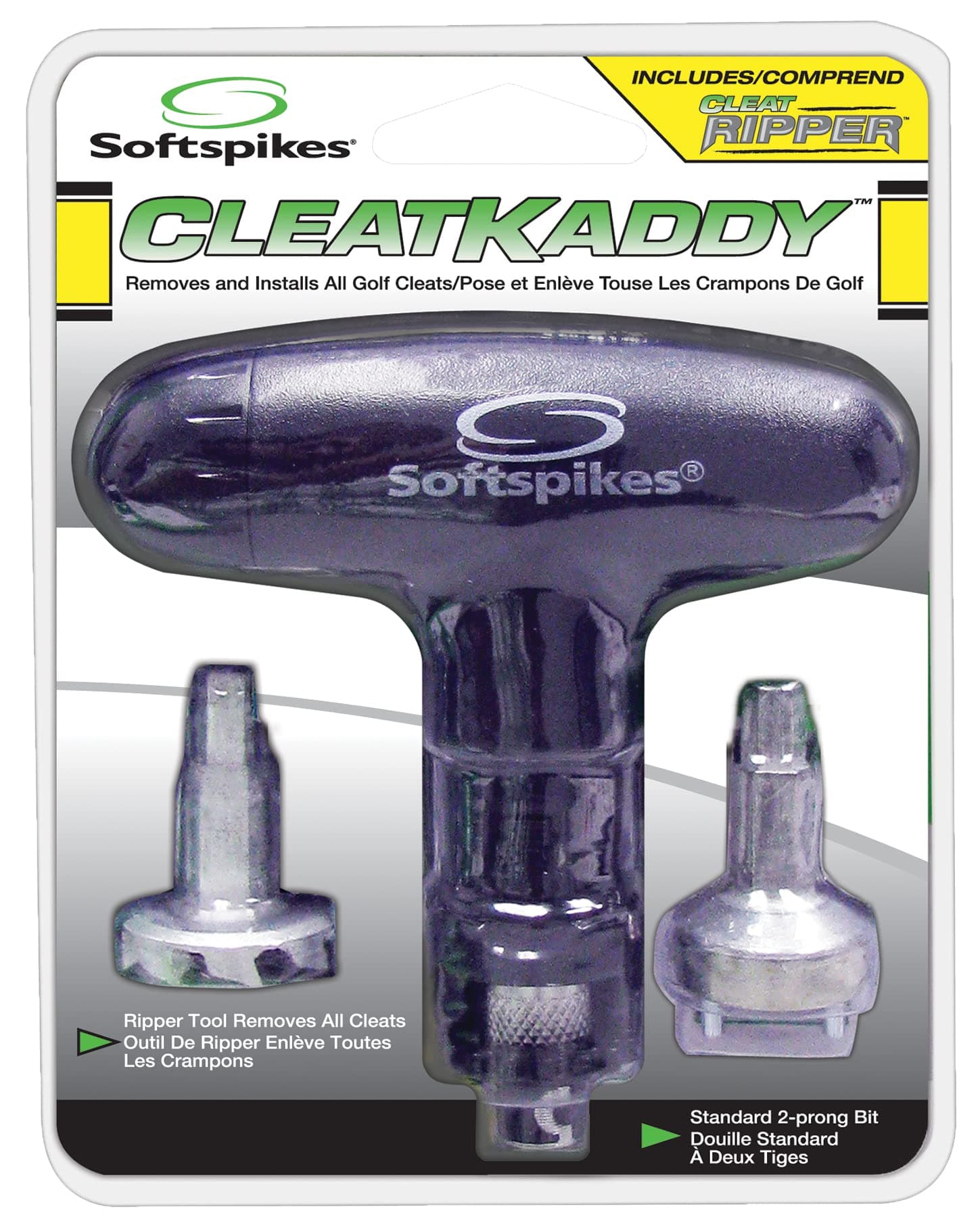 Softspikes Golf Cleat Kaddy - Attachments to Both Remove & Install Golf Spikes Quickly - Compatible with Any Insert System