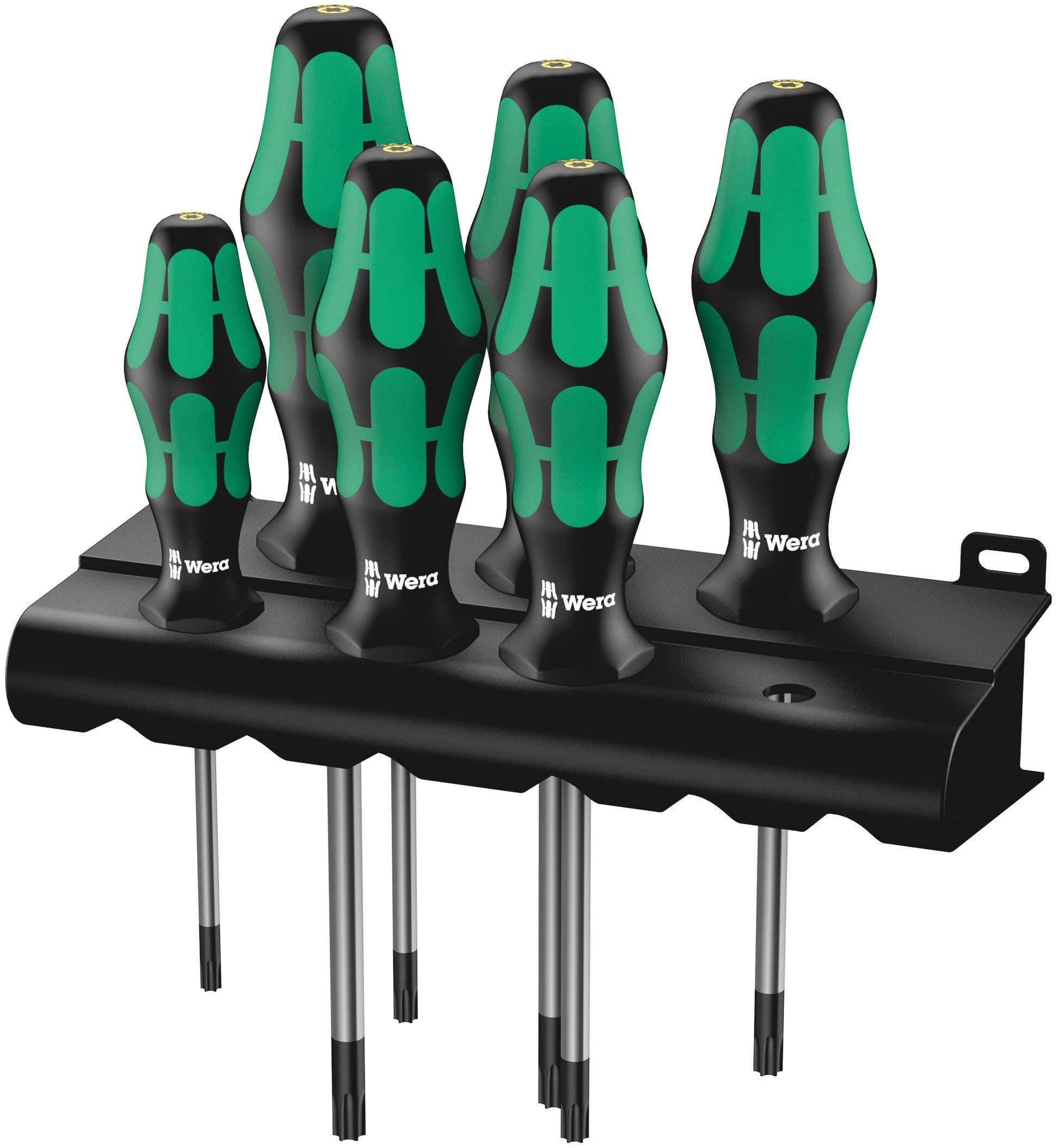 367/6 TORX® Bore Hole Kraftform Plus screwdriver set with rack, 6pc, 05138250001, Black