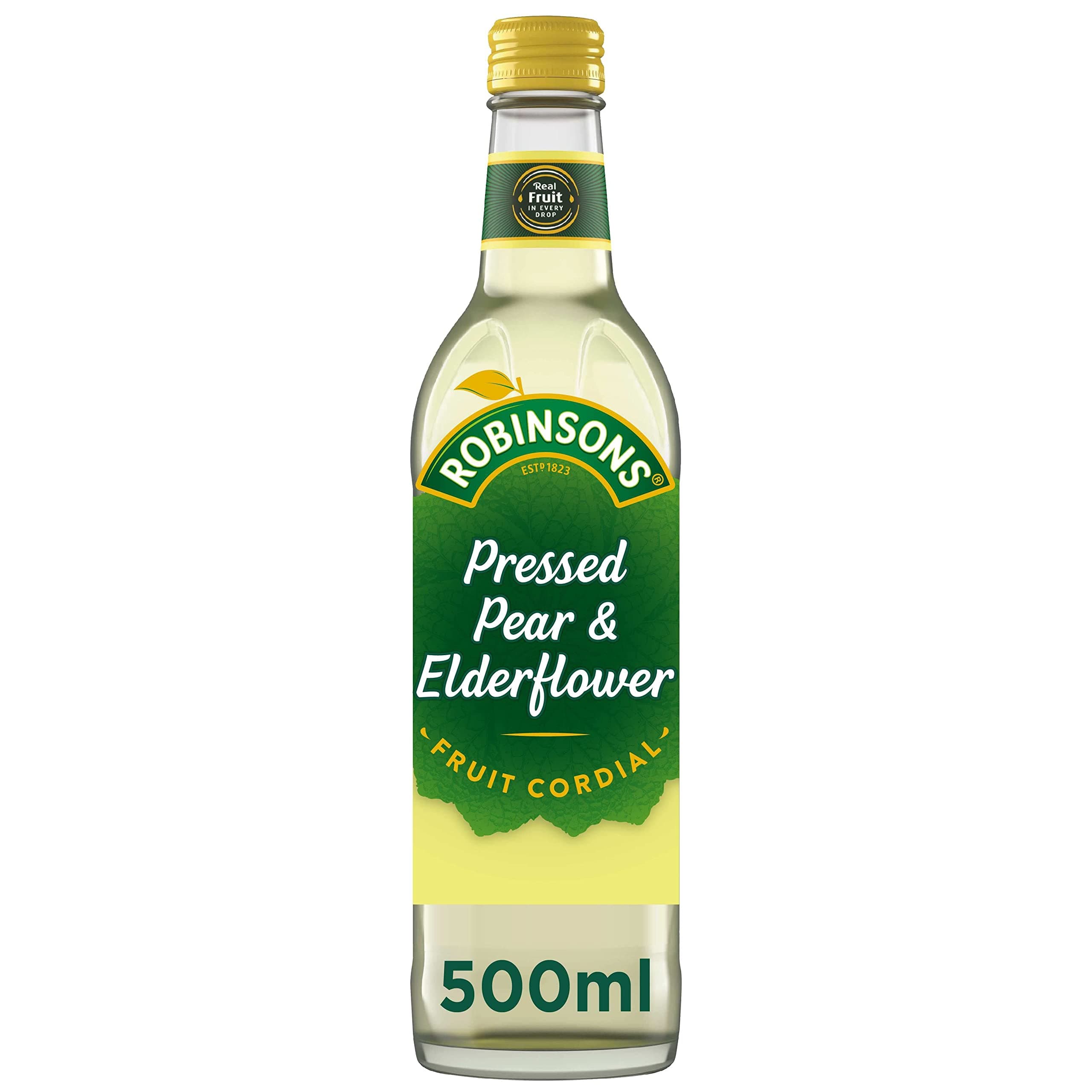 Robinsons Pressed Pear & Elderflower Fruit Cordial Squash, 500ml