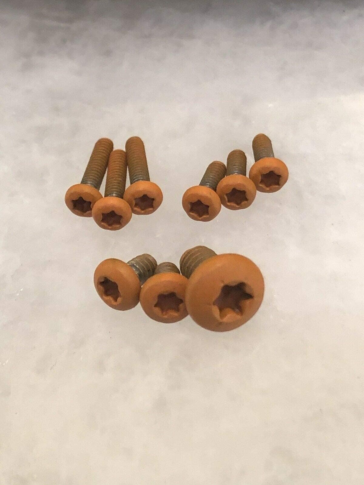 Flat Orange Screw Set For Benchmade Griptilian Scale Pivot & Clip 550 551 553