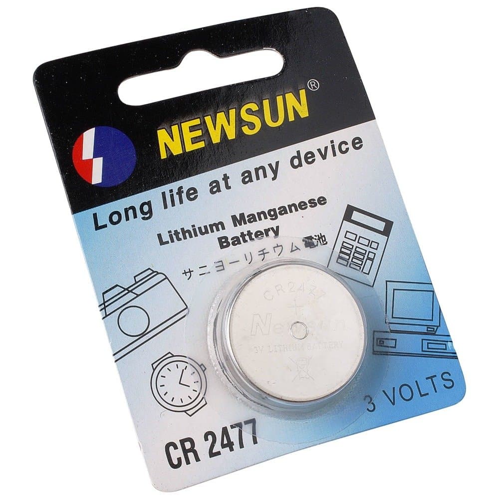 New Sun CR2477 Lithium Battery Button Cell 3V