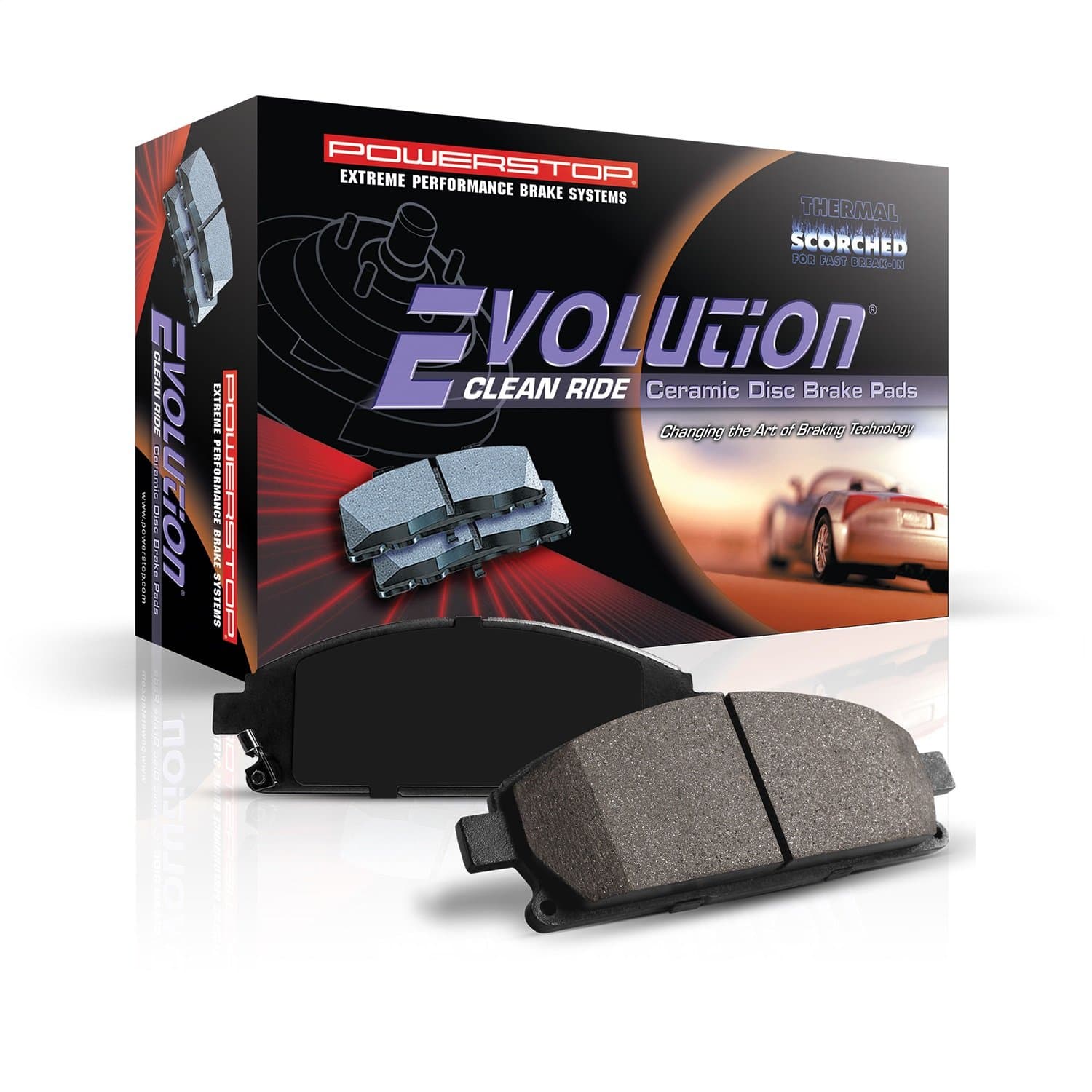 Power Stop 16-1044 Z16 Evolution Front Ceramic Brake Pads For Ford C-Max | Ford Ecosport | Ford Escape | Ford Focus | Mazda 3 | Volvo C30 | Volvo C70 | Volvo S40 | Volvo V50 [Application Specific]