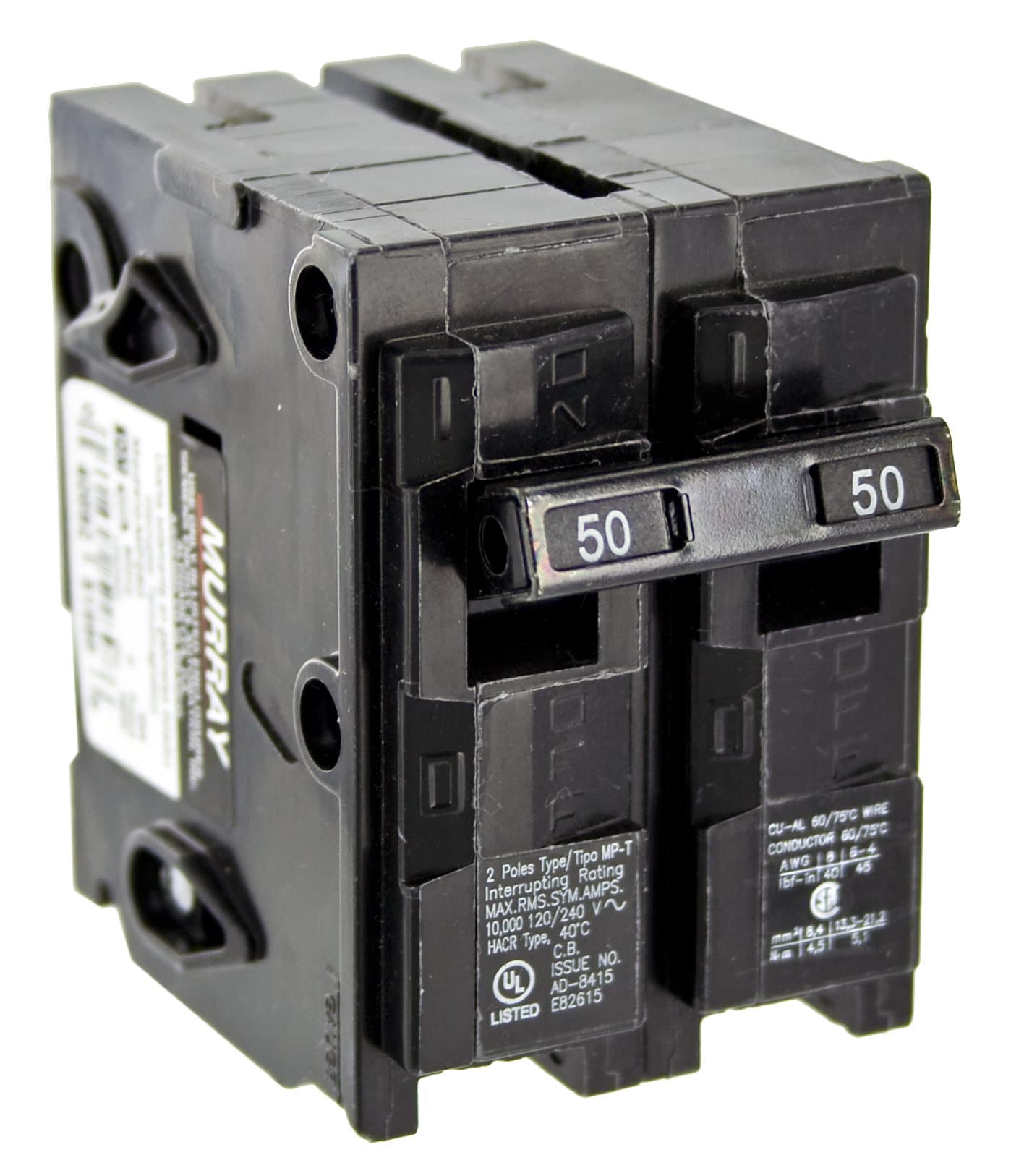 Murray MP250 50-Amp Double Pole Type MP-T Circuit Breaker
