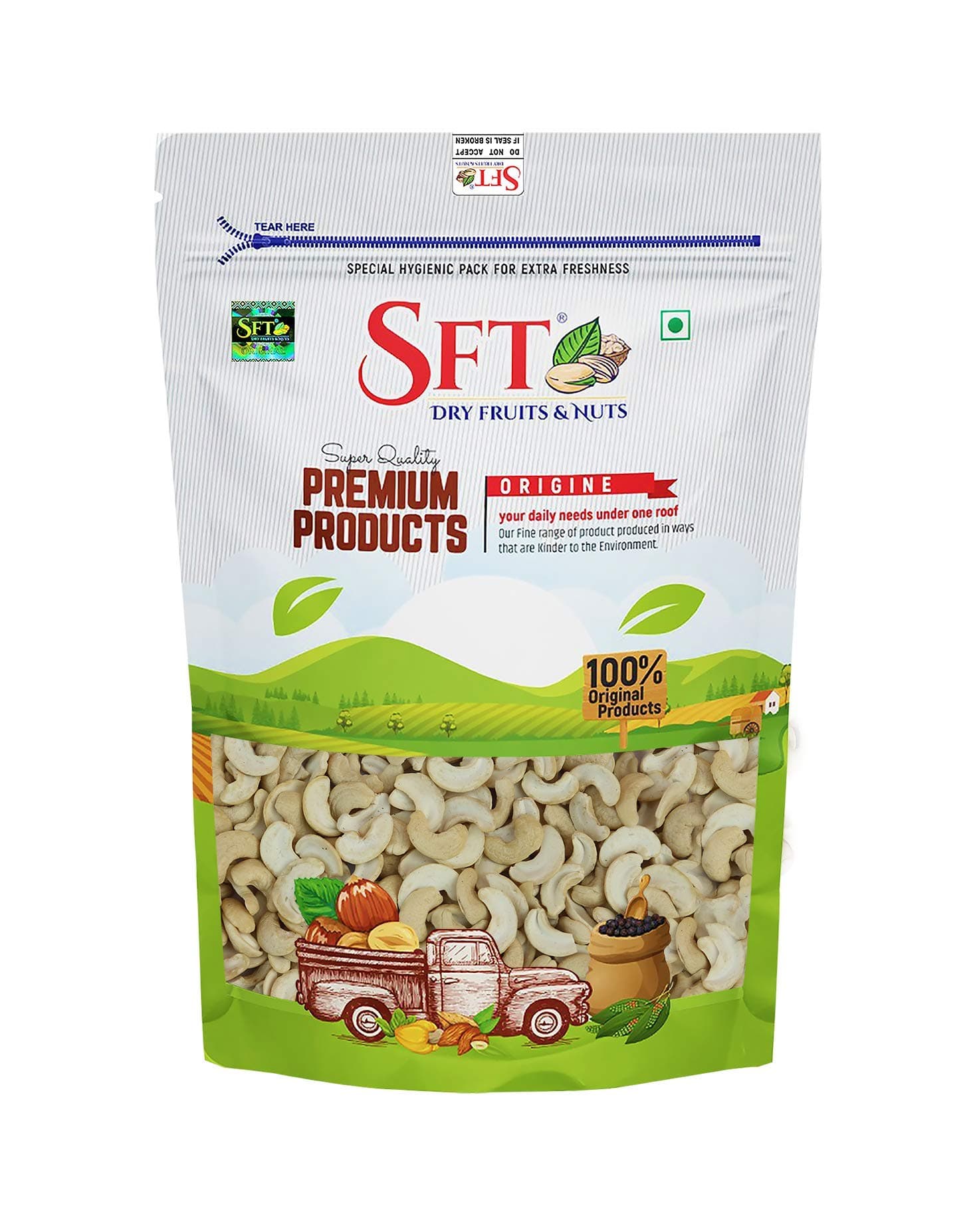 SFT Cashew 2 Piece Split Nut (Kaju) 100 Gm