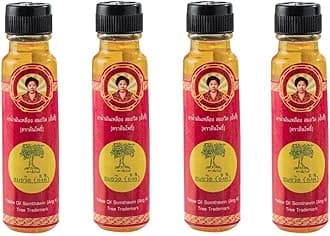 Somthawin Angki Hotel Spa Natural Thai Aroma Authentic Thai Herb Yellow Oil 24c (Pack 4)