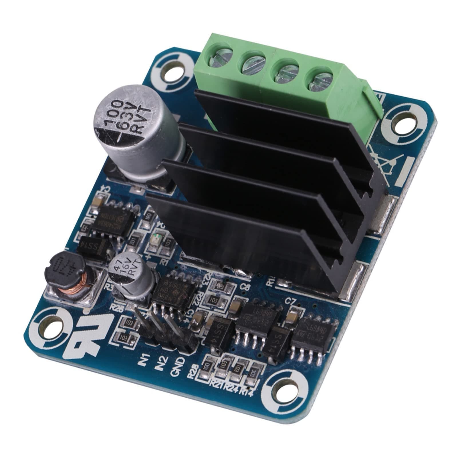 Luqeeg Large Current 50A H Bridge Driver Module, MOSFET, PWM Isolation, Motor Forward Reverse, High Power Single Channel Motor Driver Module, 3.3V-12V Power, for Motor Control