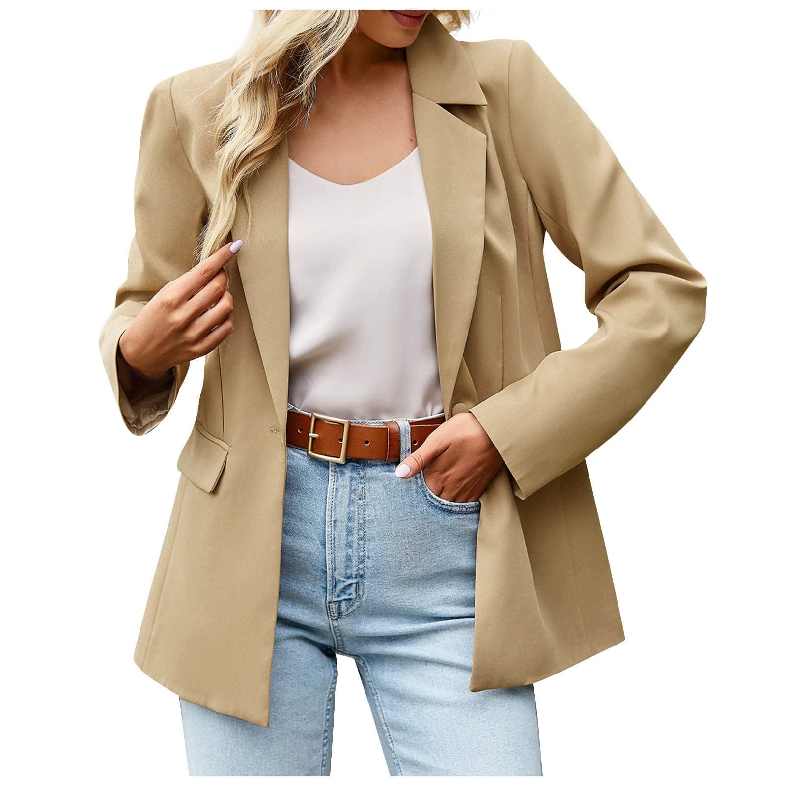 For Female Wearing The Fall Long-sleeved Workshirt Solid Deep V Neck Button Workshirt